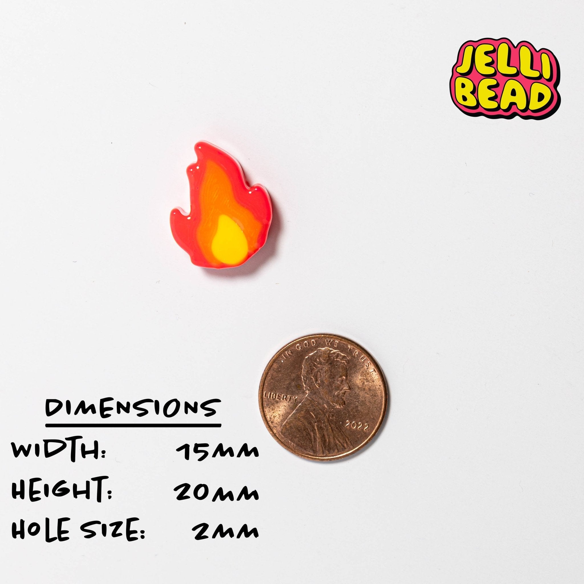 Fire Emoji Beads - Jelli Bead Kandi Beads