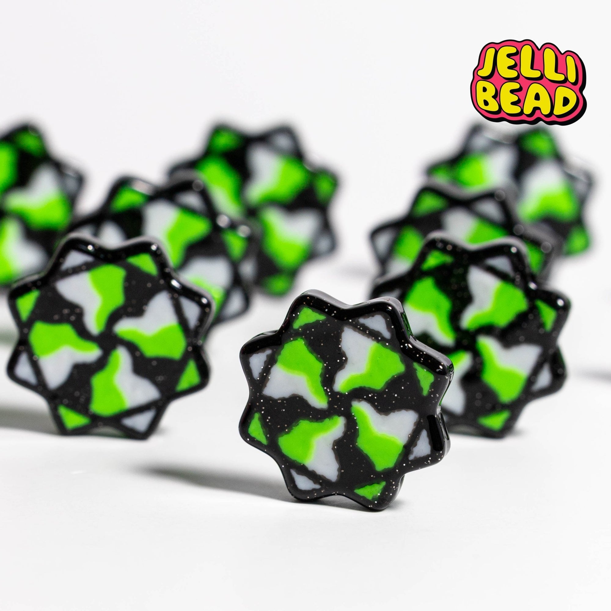 Flow Star Beads (JB x yourpixiedreamghoul) - Jelli Bead Kandi Beads