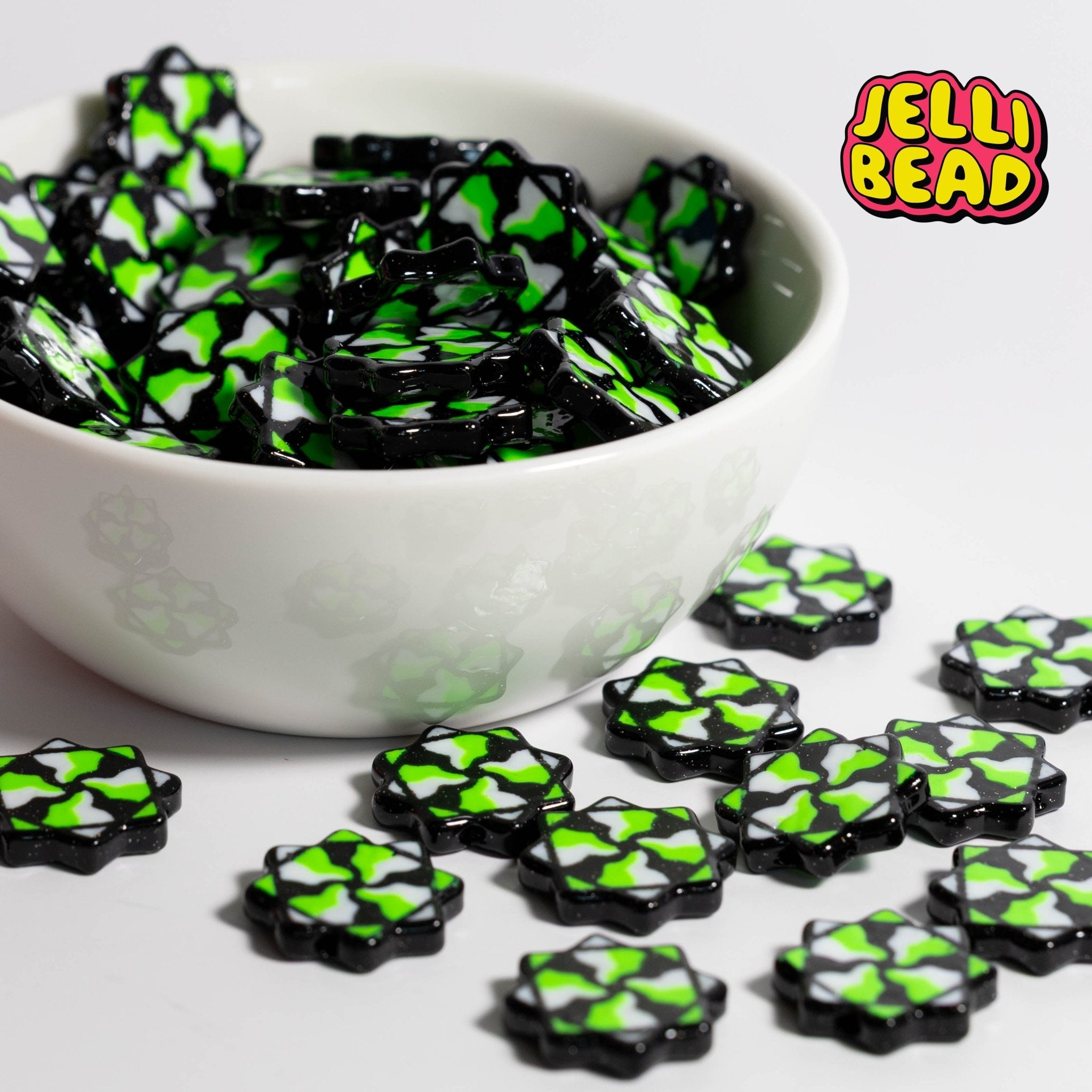 Flow Star Beads (JB x yourpixiedreamghoul) - Jelli Bead Kandi Beads