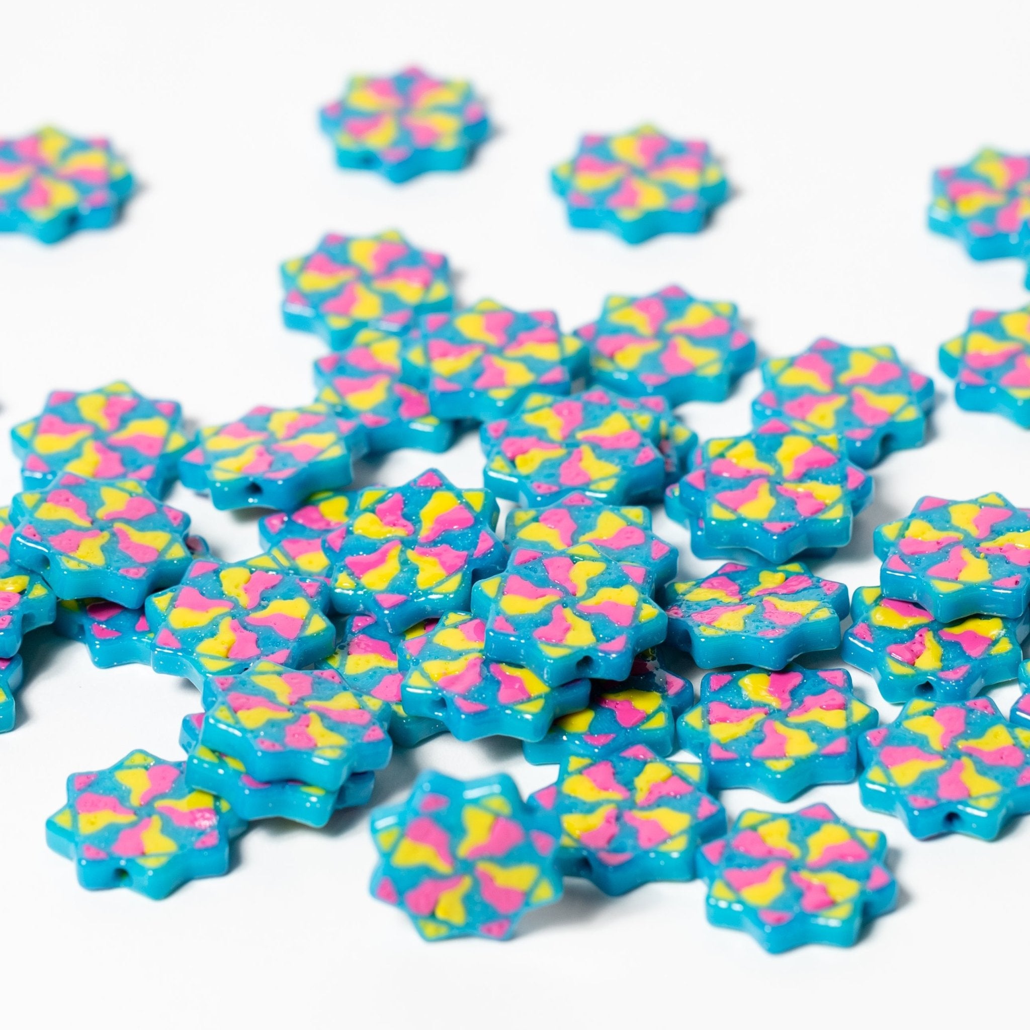 Flow Star Beads (JB x yourpixiedreamghoul) - Jelli Bead Kandi Beads