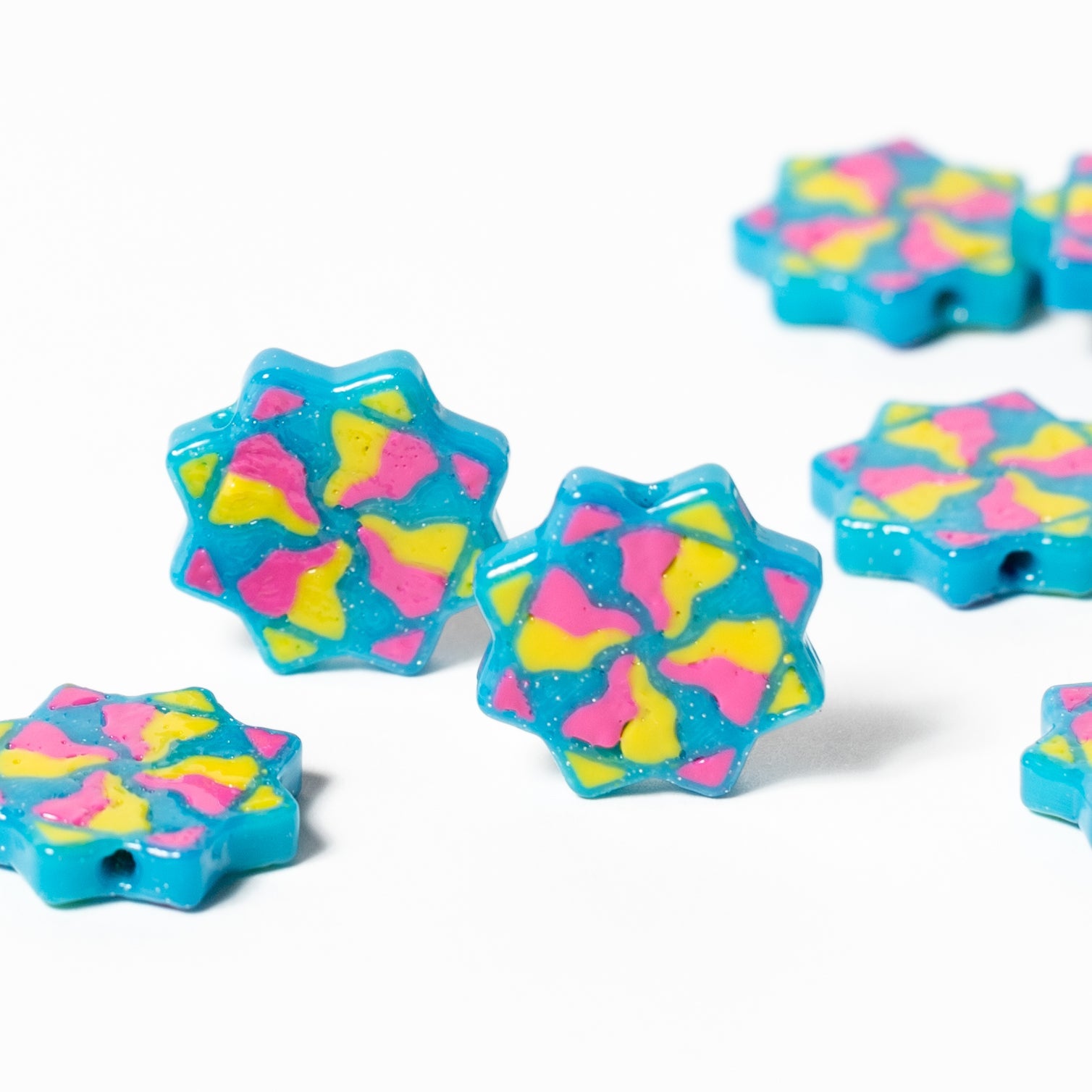 Flow Star Beads (JB x yourpixiedreamghoul) - Jelli Bead Kandi Beads