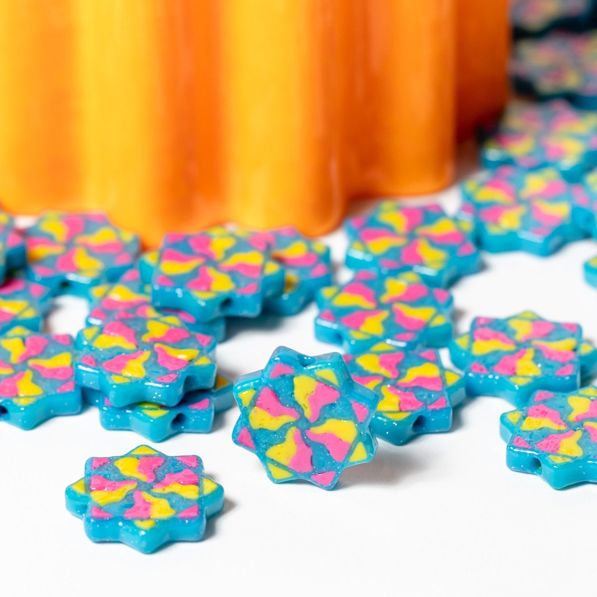 Flow Star Beads (JB x yourpixiedreamghoul) - Jelli Bead Kandi Beads