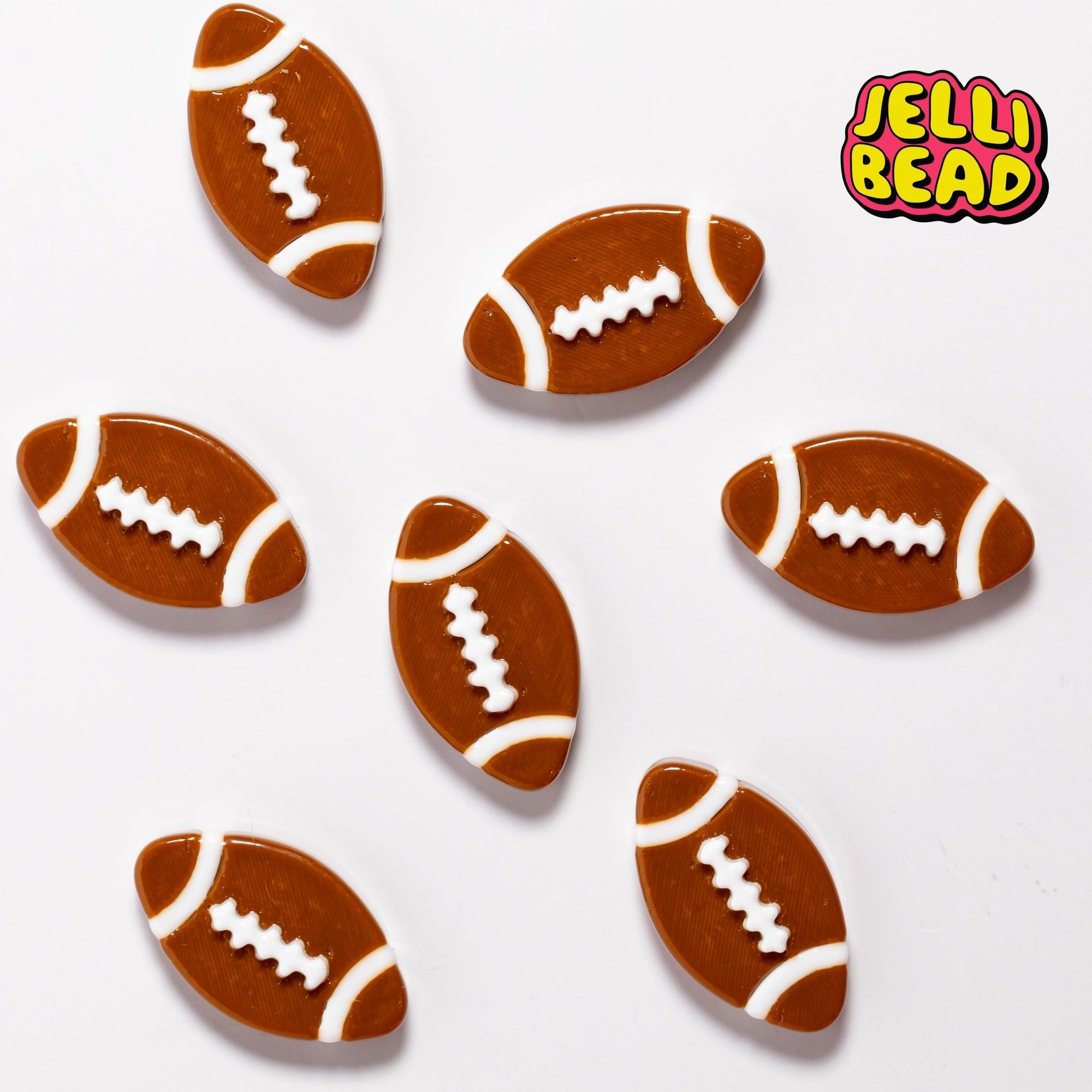 Football Beads - Jelli Bead Kandi Beads