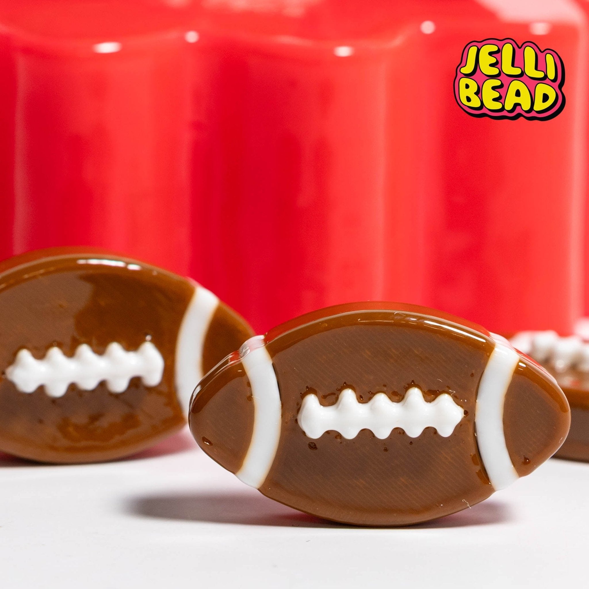 Football Beads - Jelli Bead Kandi Beads