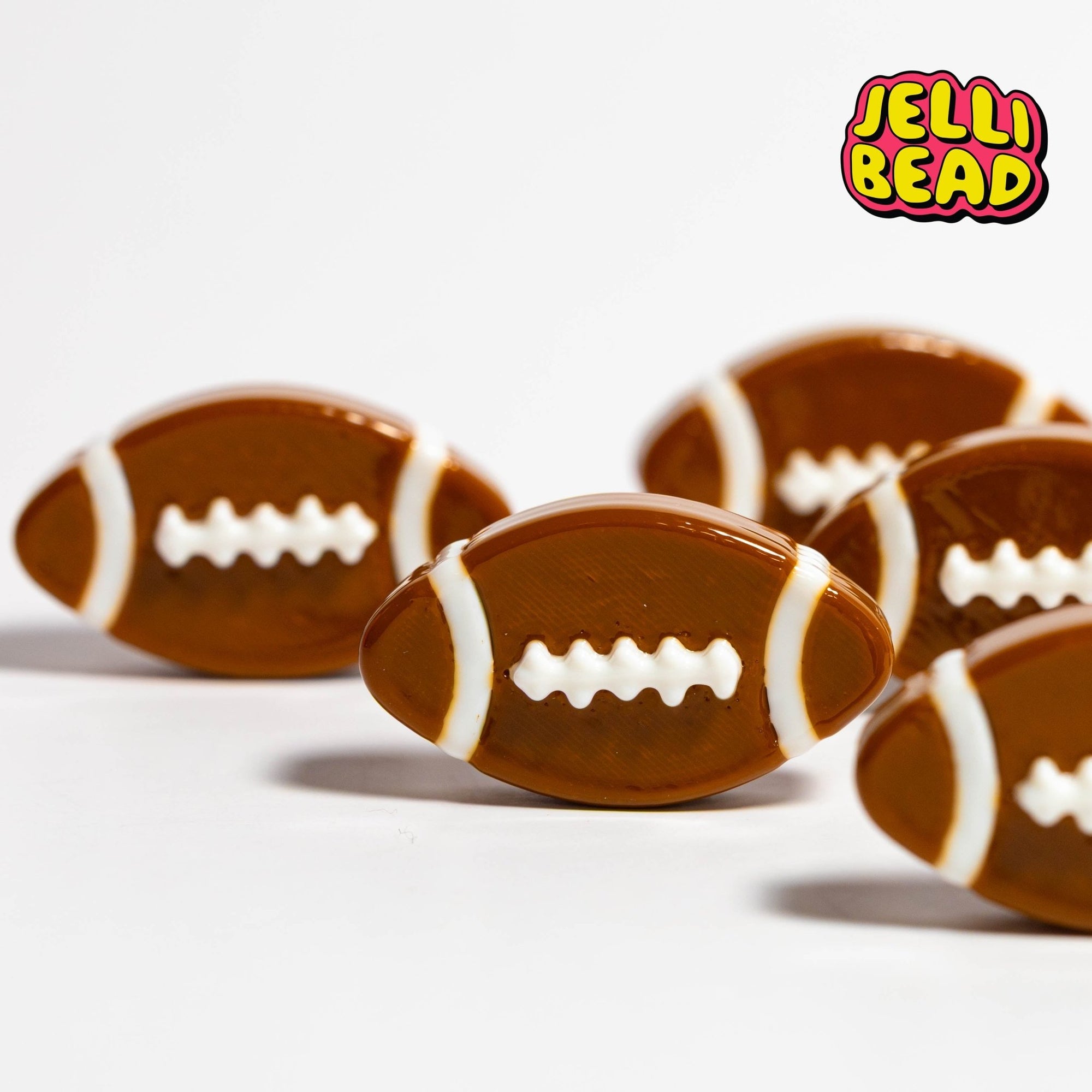 Football Beads - Jelli Bead Kandi Beads