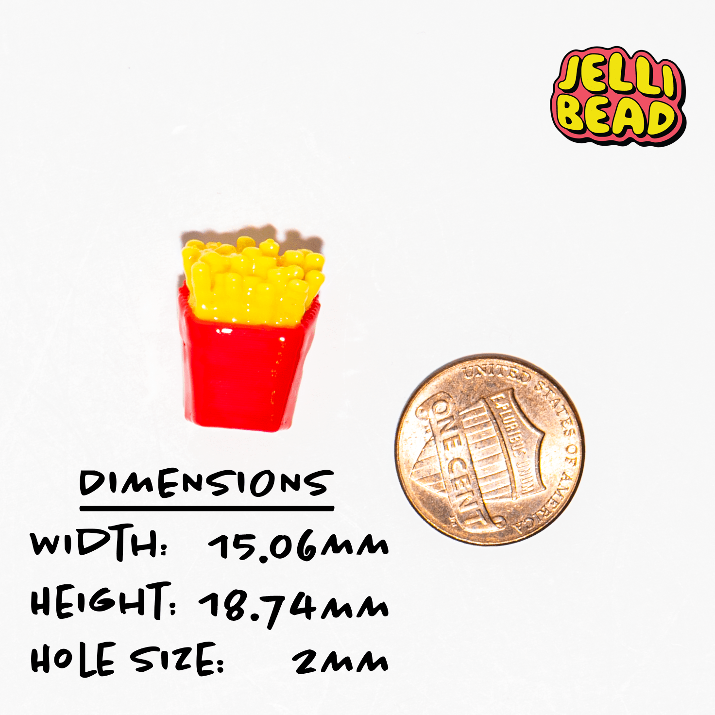 French Fry Beads - Jelli Bead Kandi Beads