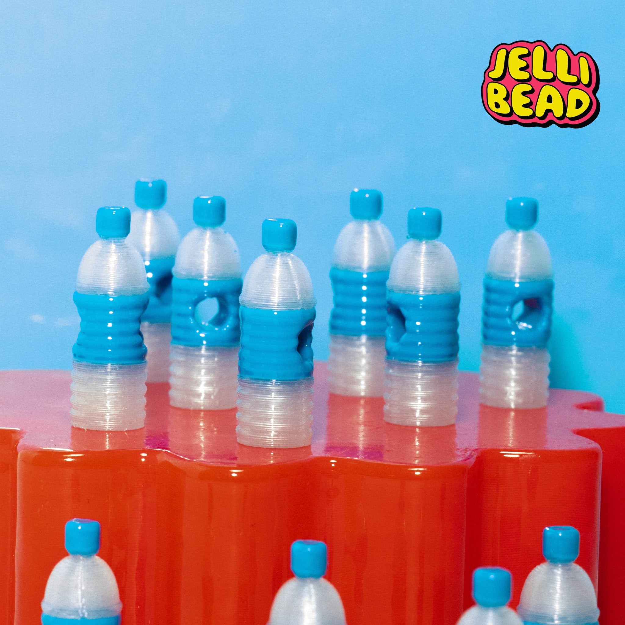 Glowing Water Bottle Beads - Jelli Bead Kandi Beads