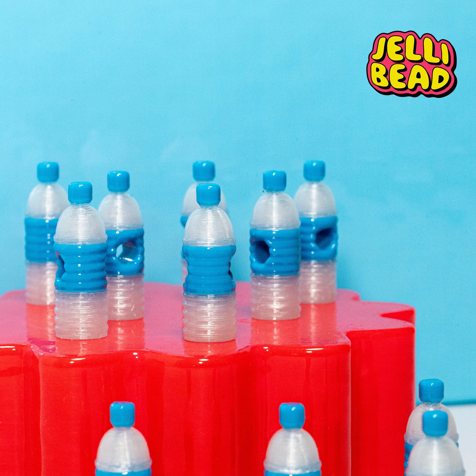 Glowing Water Bottle Beads - Jelli Bead Kandi Beads