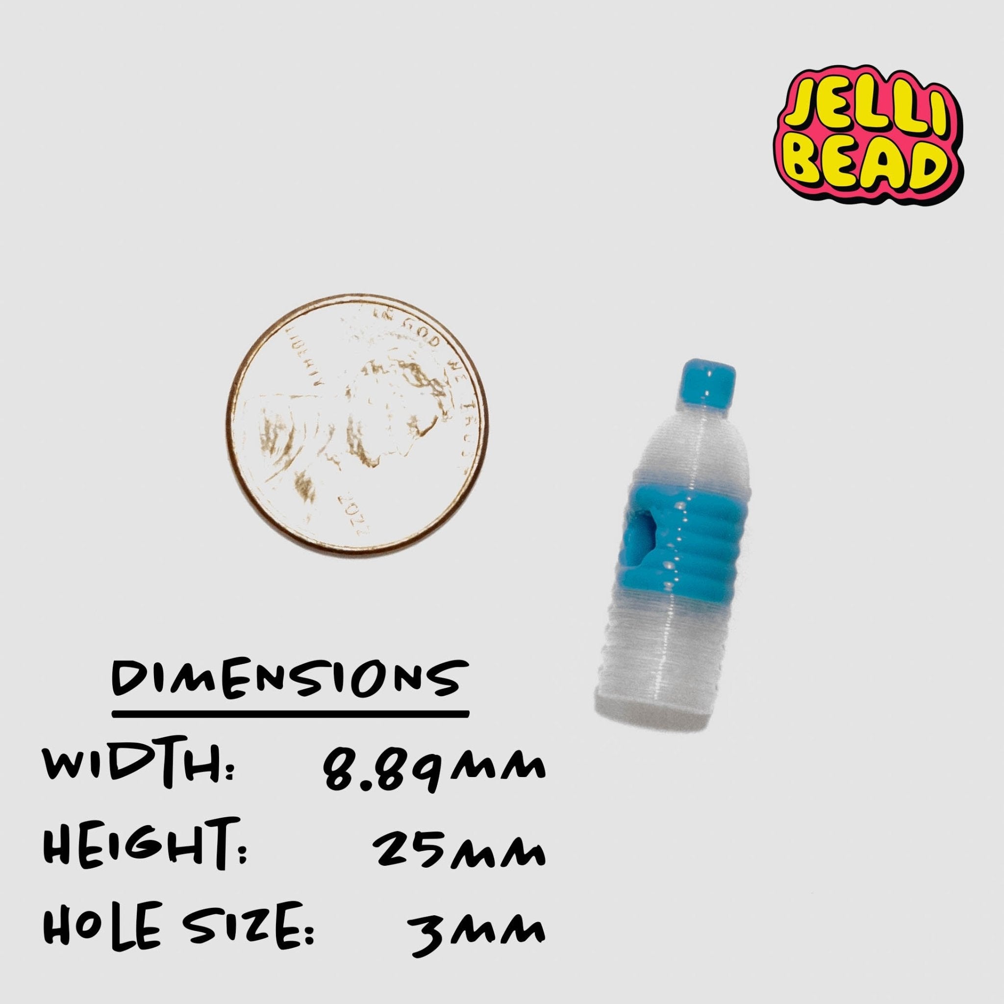 Glowing Water Bottle Beads - Jelli Bead Kandi Beads