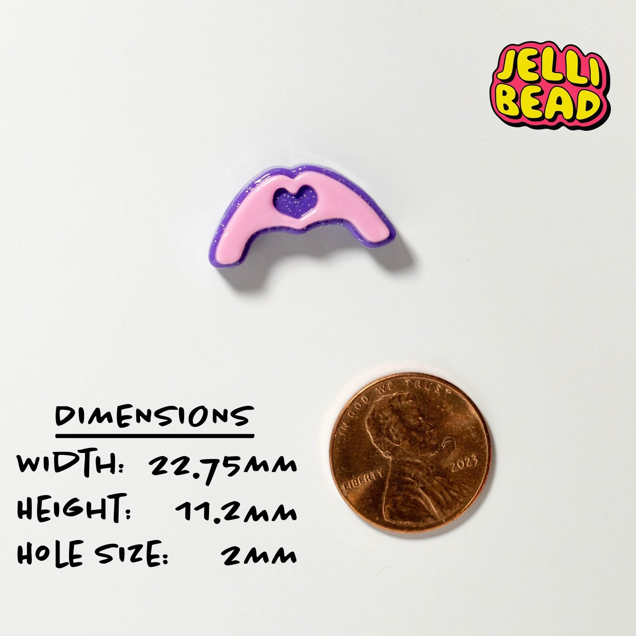 Heart Hands Beads - Jelli Bead Kandi Beads