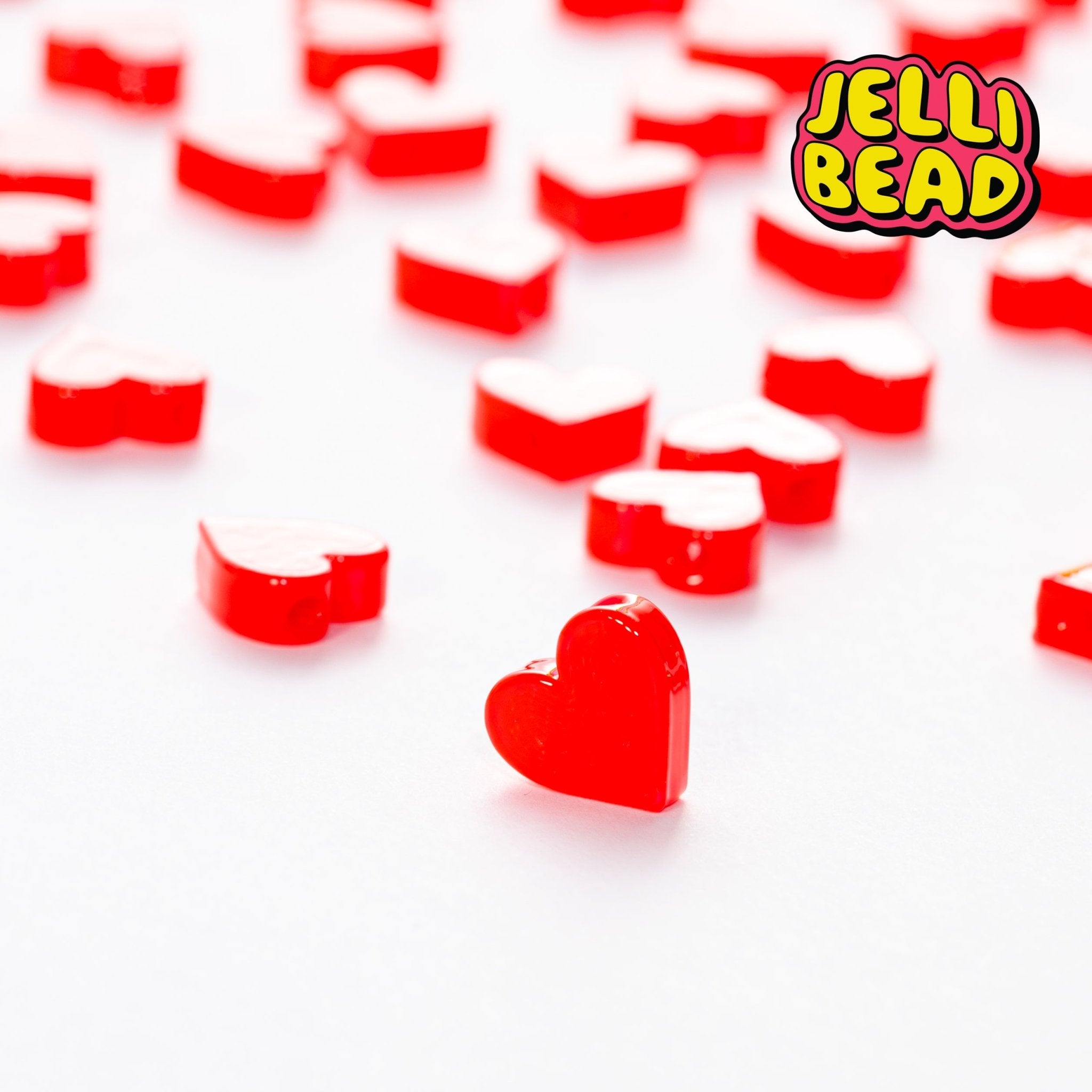 Hearts Beads - Jelli Bead Kandi Beads