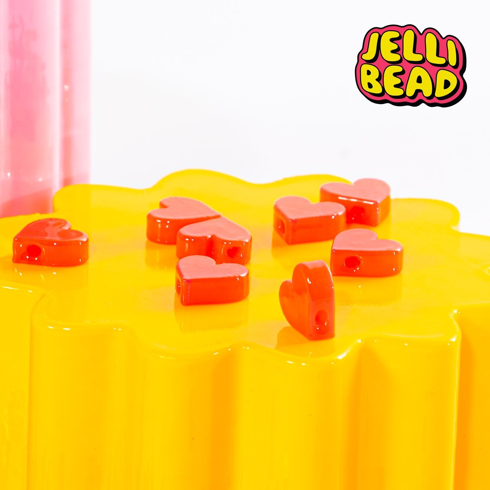 Hearts Beads - Jelli Bead Kandi Beads