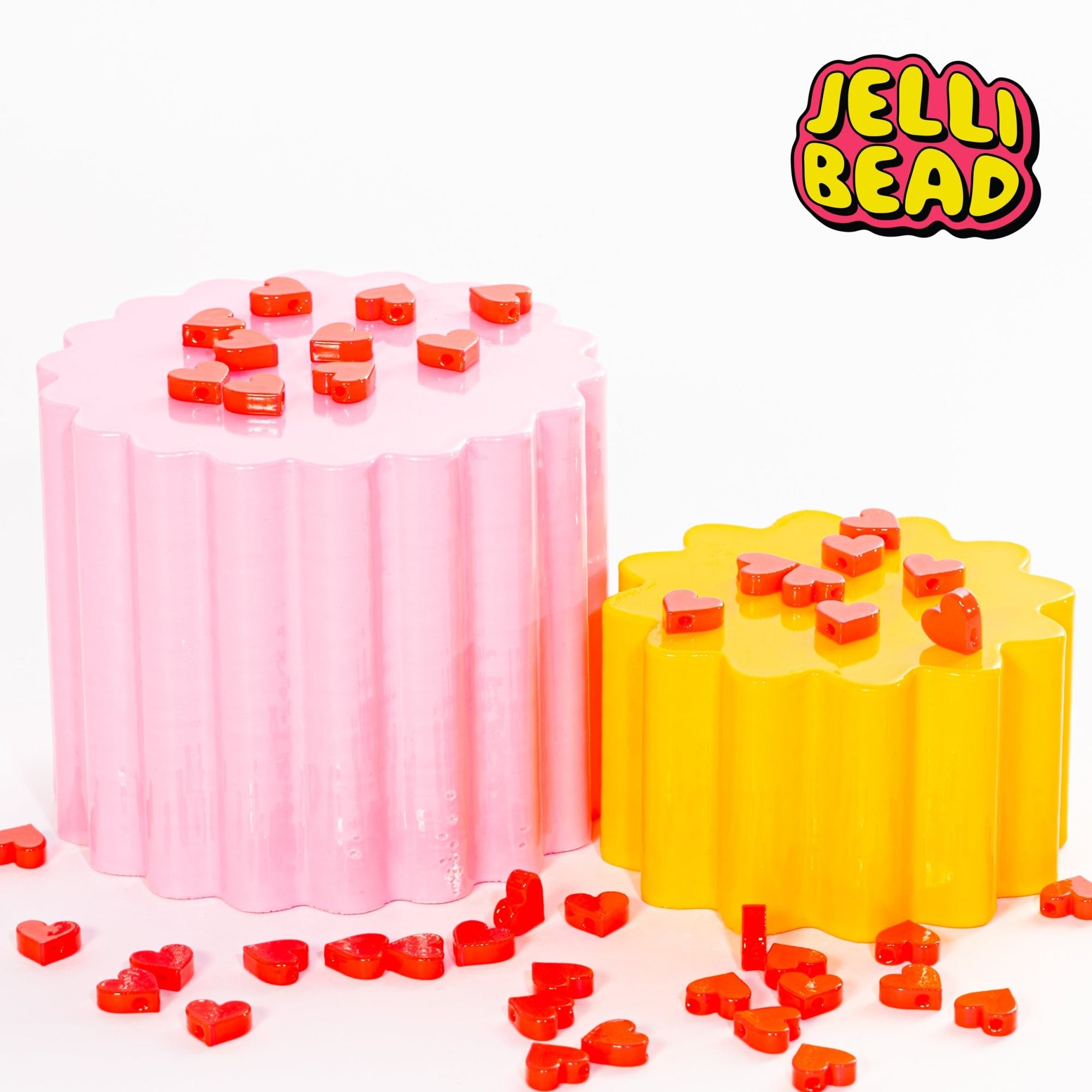 Hearts Beads - Jelli Bead Kandi Beads