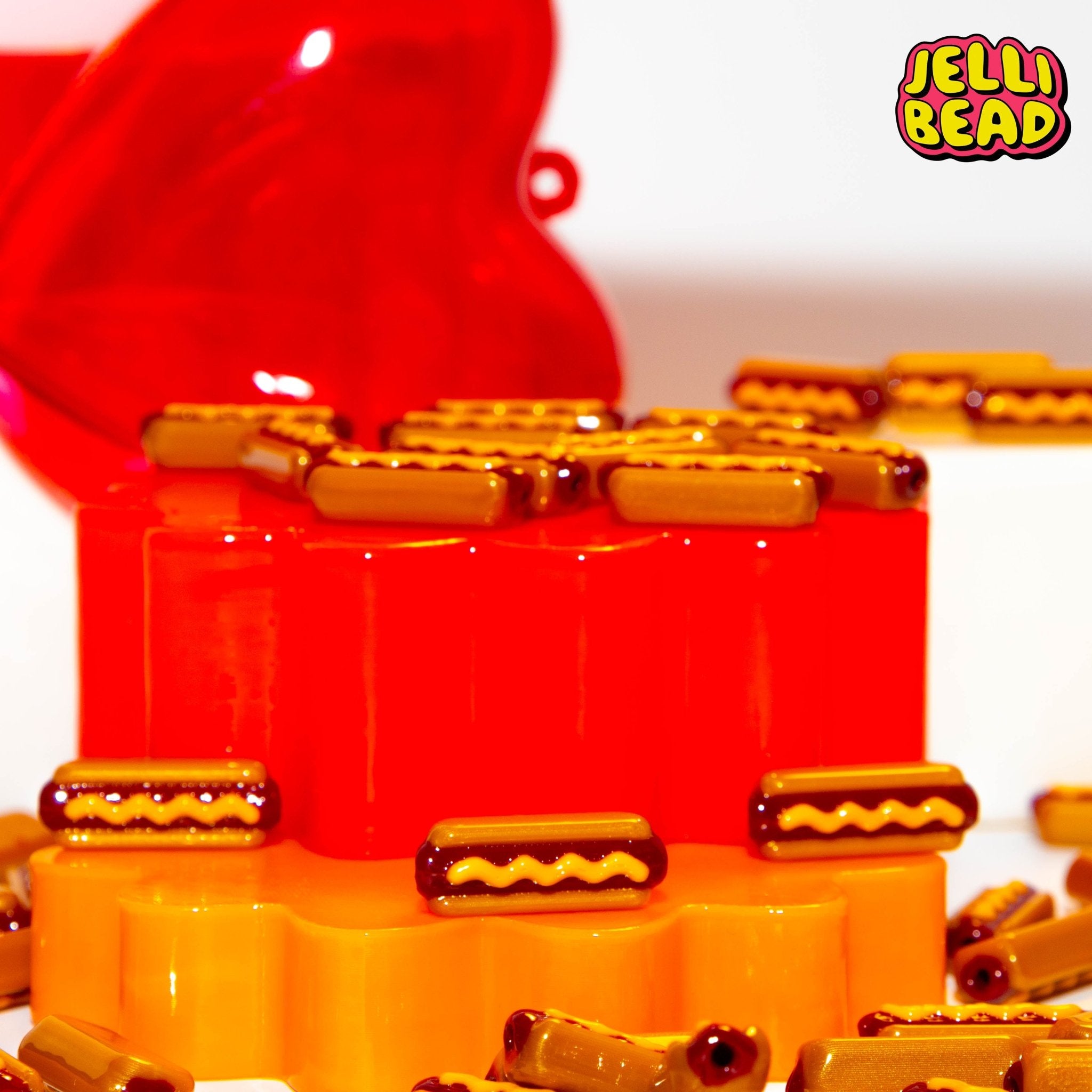 Hot Dog Beads - Jelli Bead Kandi Beads