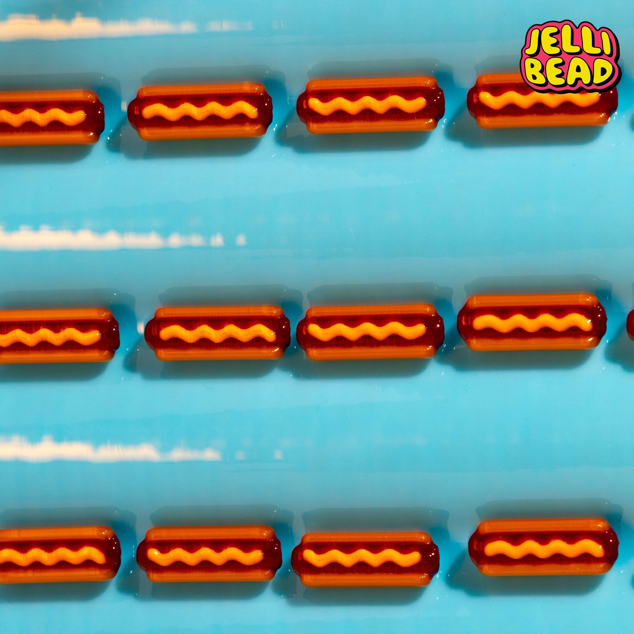 Hot Dog Beads - Jelli Bead Kandi Beads