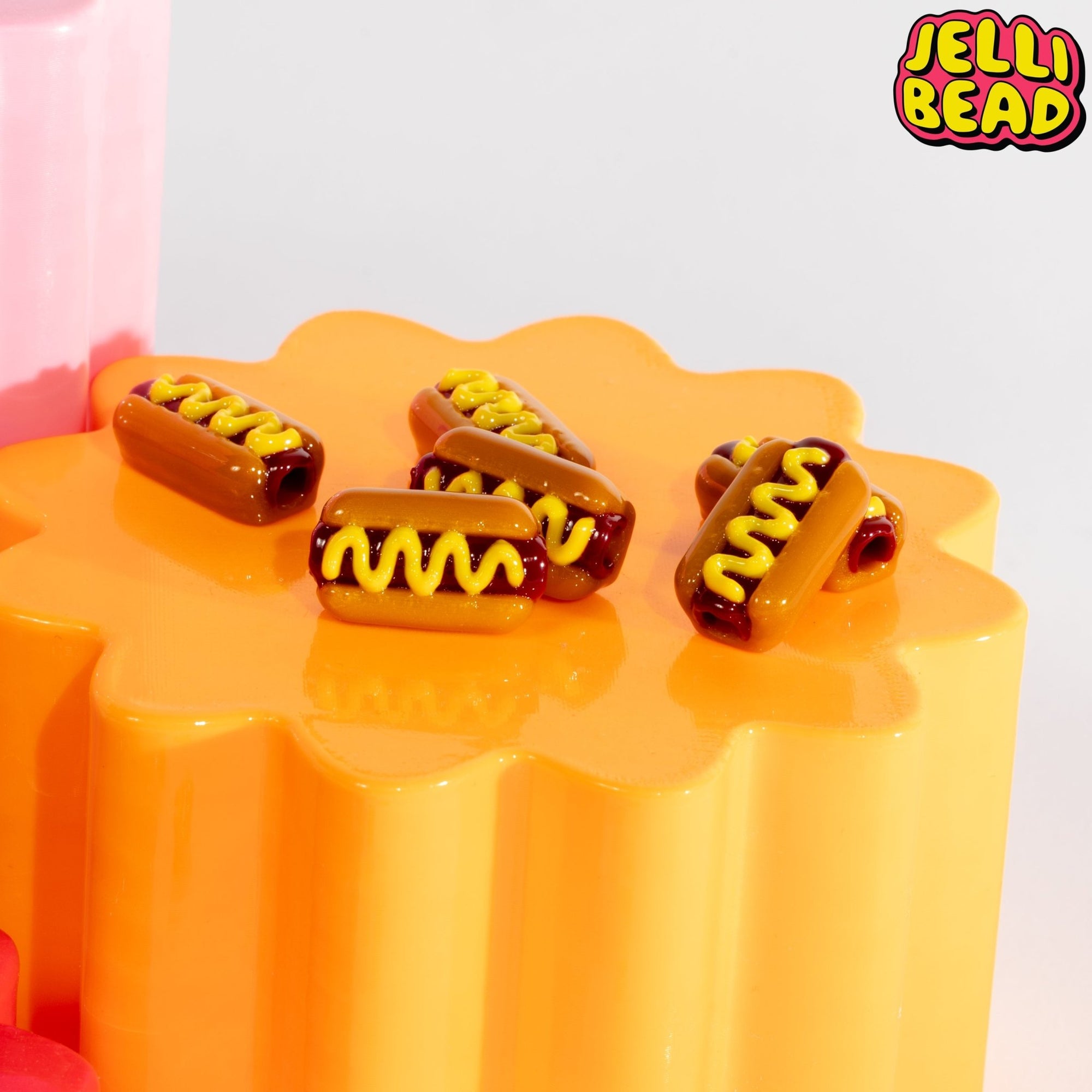 Hot Dog Beads - Jelli Bead Kandi Beads