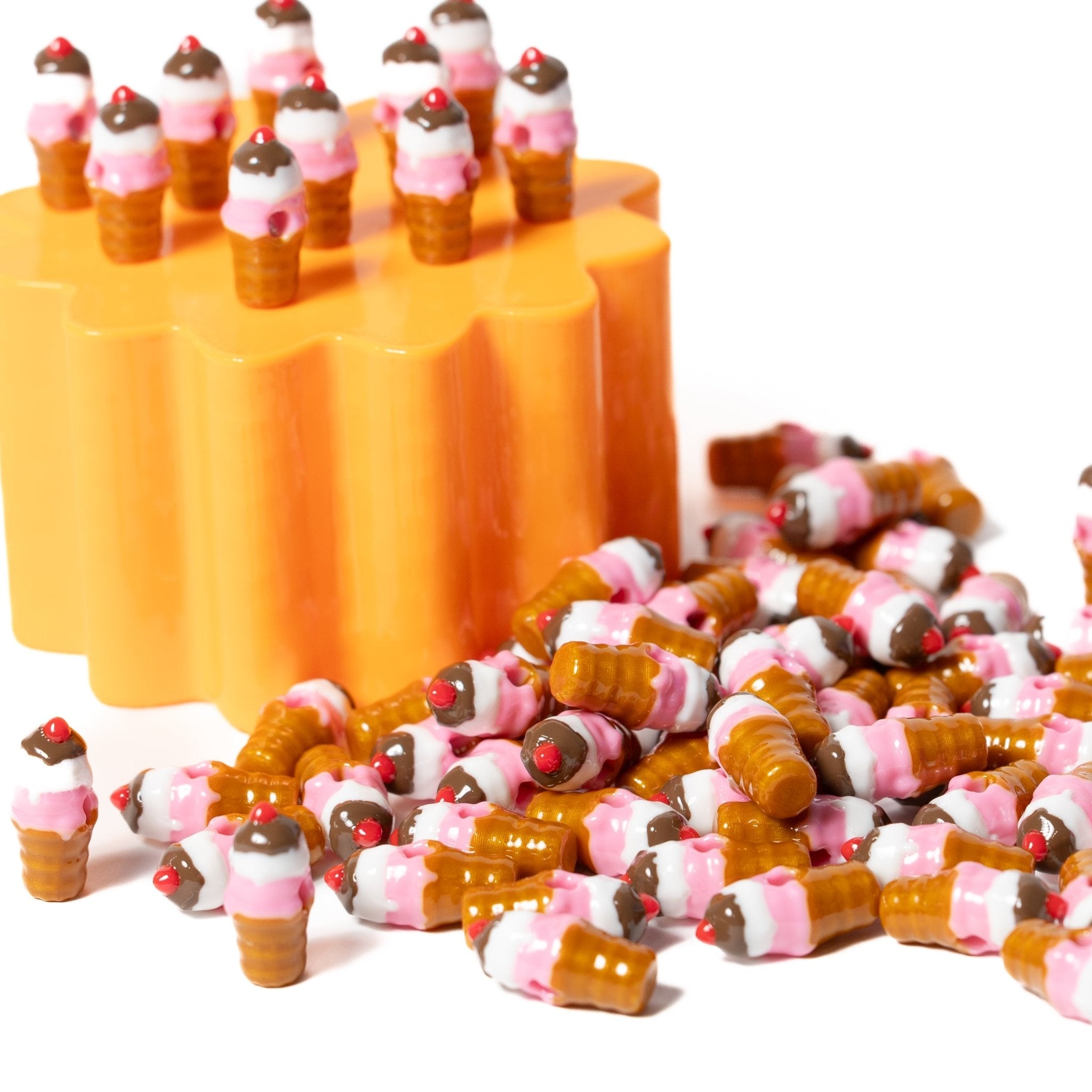 Ice Cream Cone Beads - Jelli Bead Kandi Beads