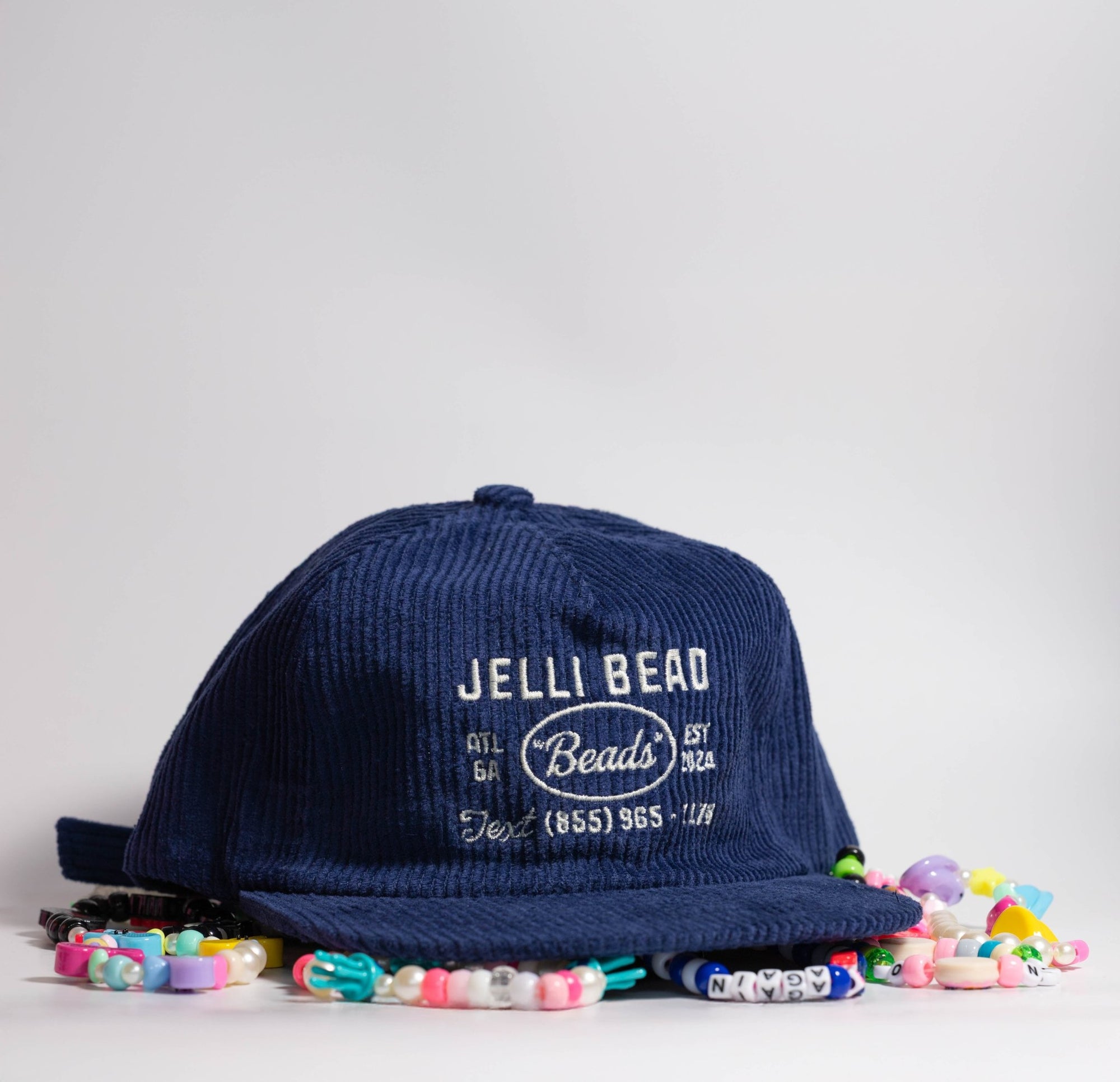 Jelli Bead Corduroy Flat Bill - Jelli Bead Kandi Beads