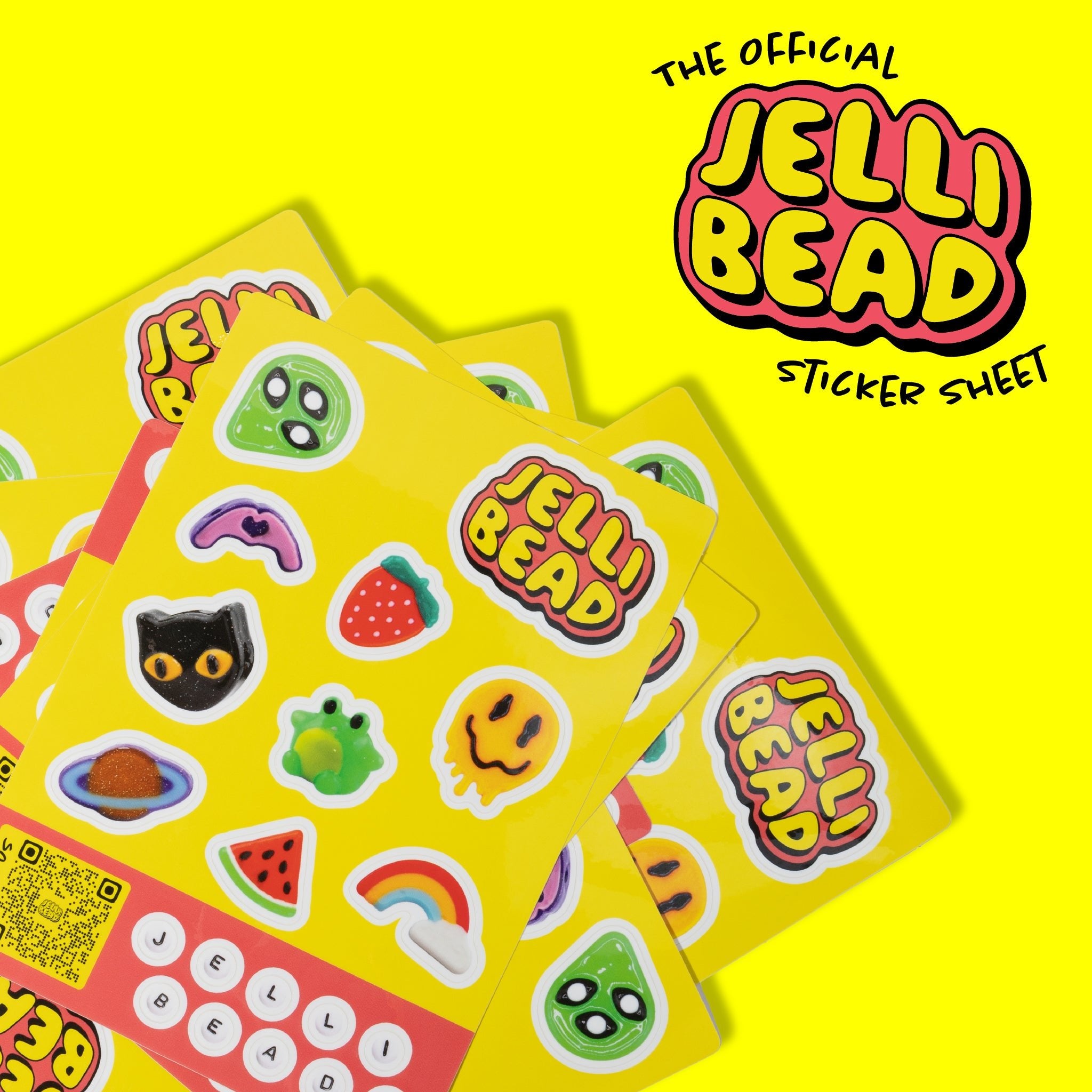 Jelli Bead Sticker Sheet FGWP - Jelli Bead Kandi Beads