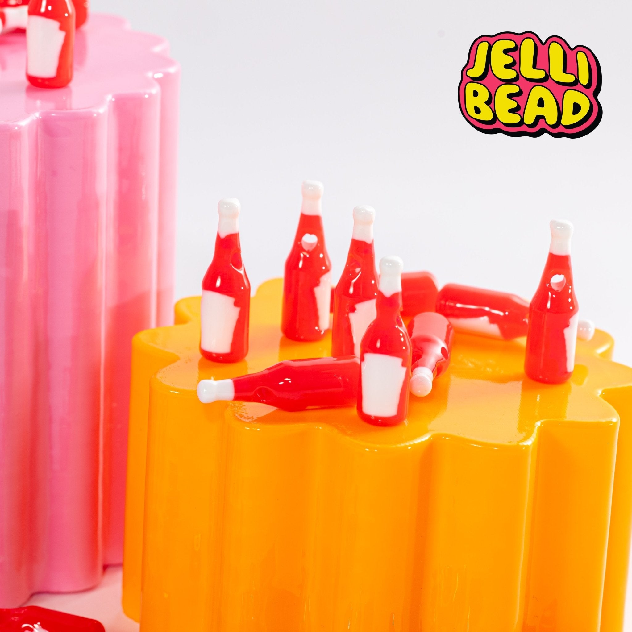 Ketchup bottle Beads - Jelli Bead Kandi Beads