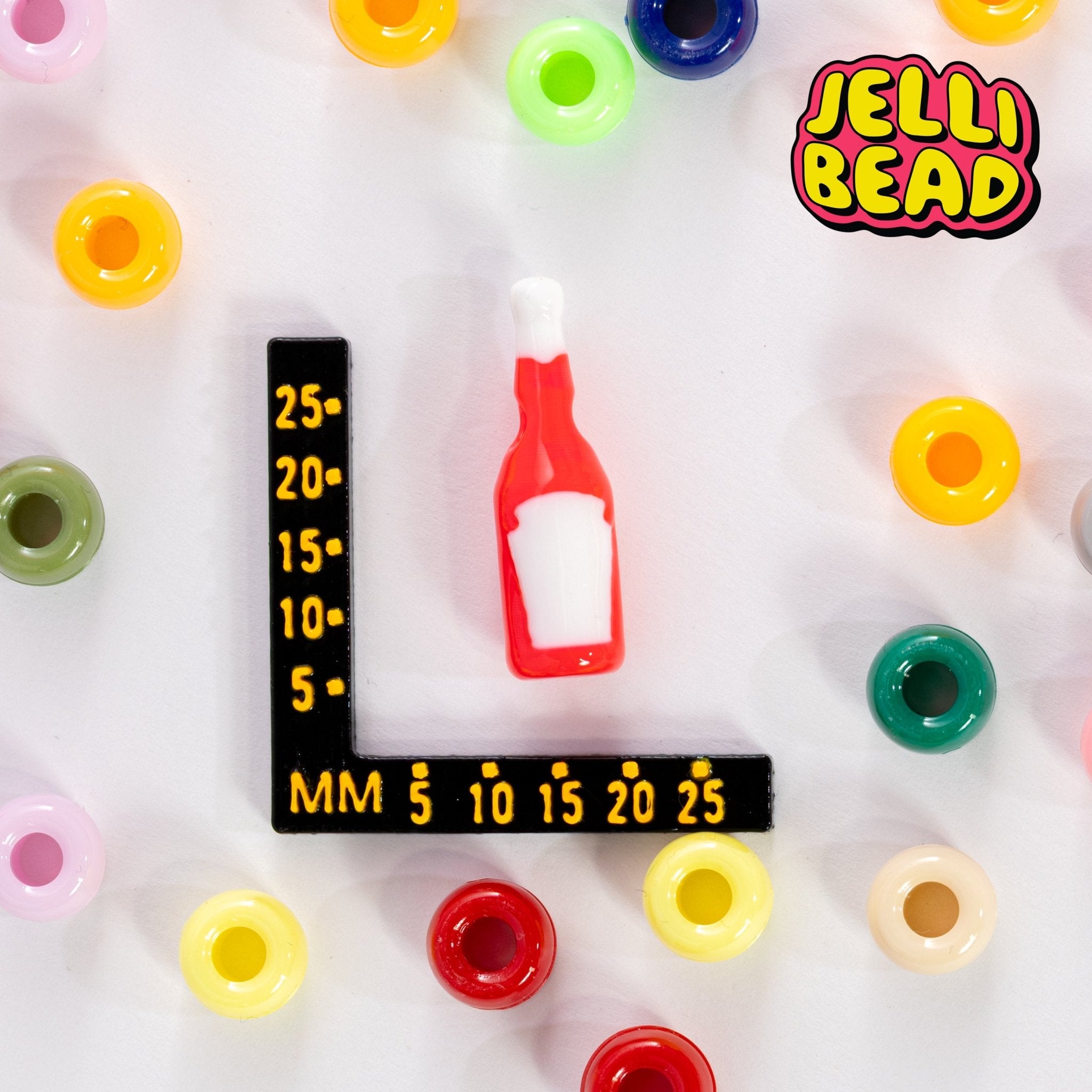 Ketchup bottle Beads - Jelli Bead Kandi Beads