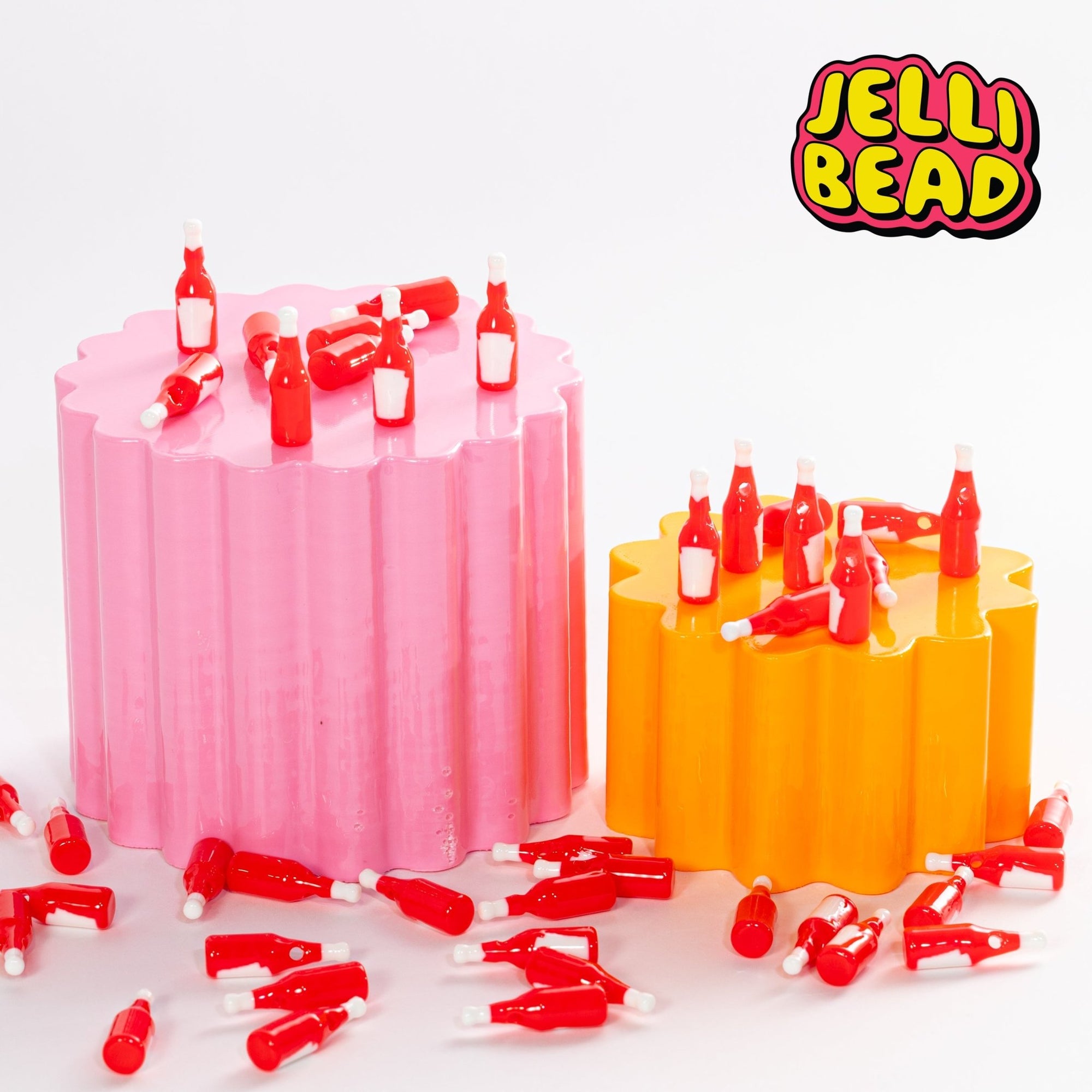 Ketchup bottle Beads - Jelli Bead Kandi Beads