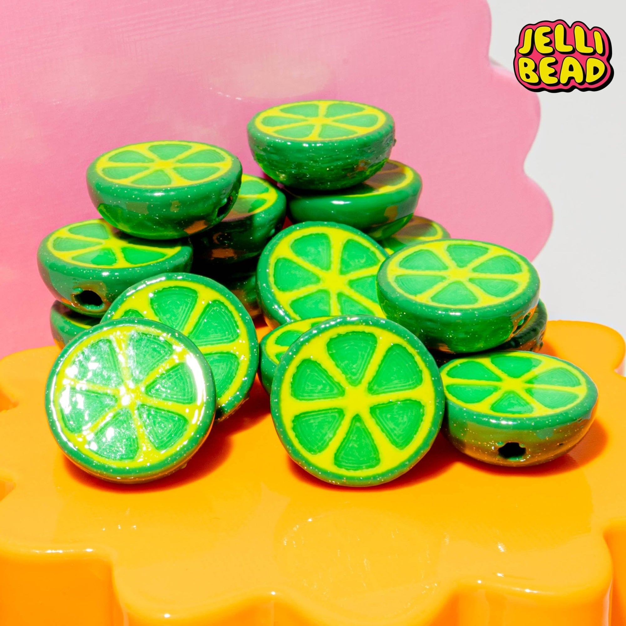 Lime Beads - Jelli Bead Kandi Beads