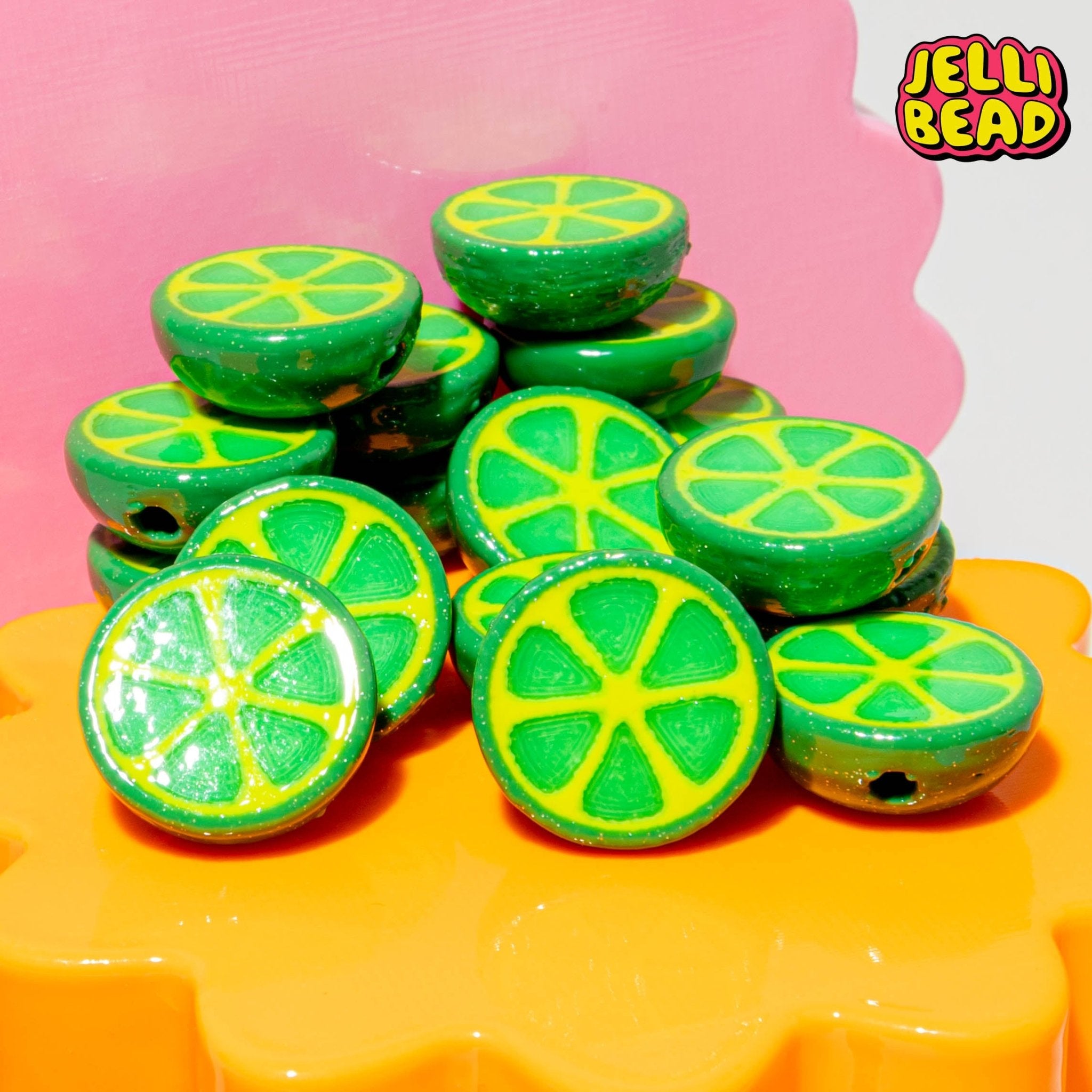 Lime Beads - Jelli Bead Kandi Beads