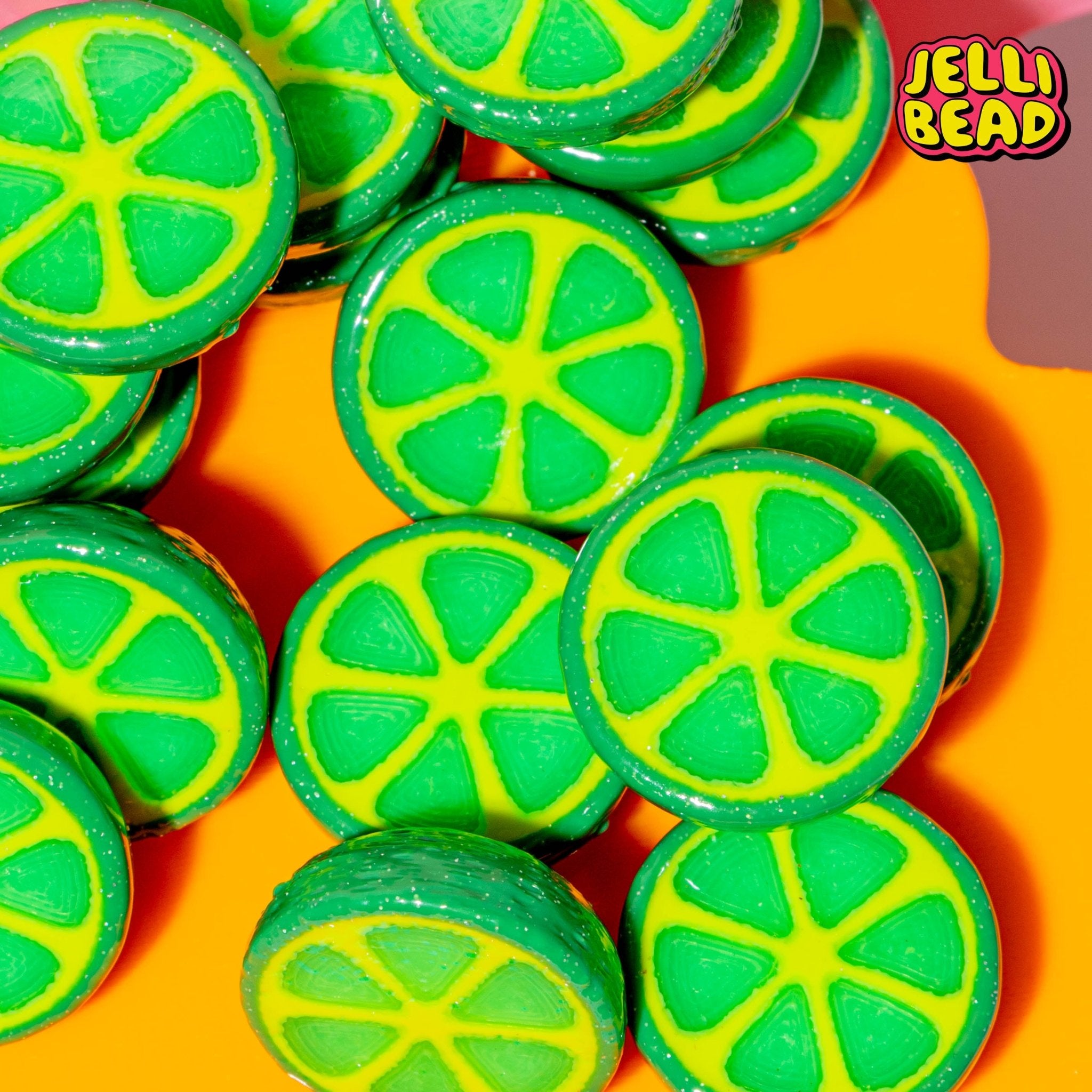 Lime Beads - Jelli Bead Kandi Beads