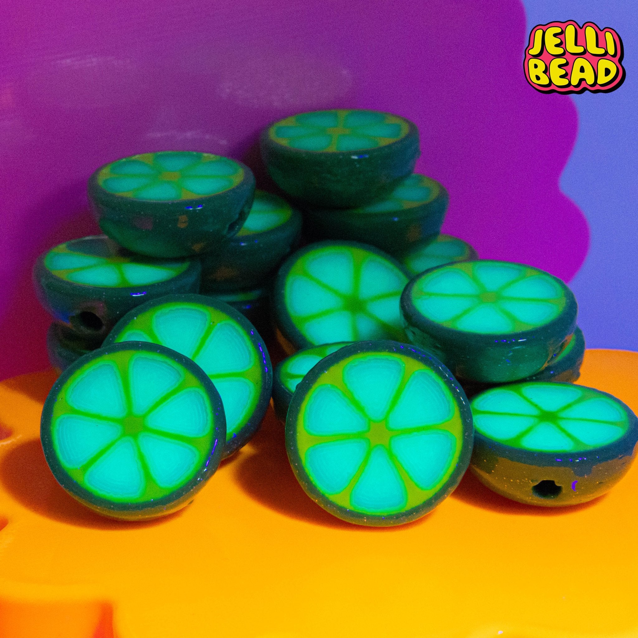 Lime Beads - Jelli Bead Kandi Beads
