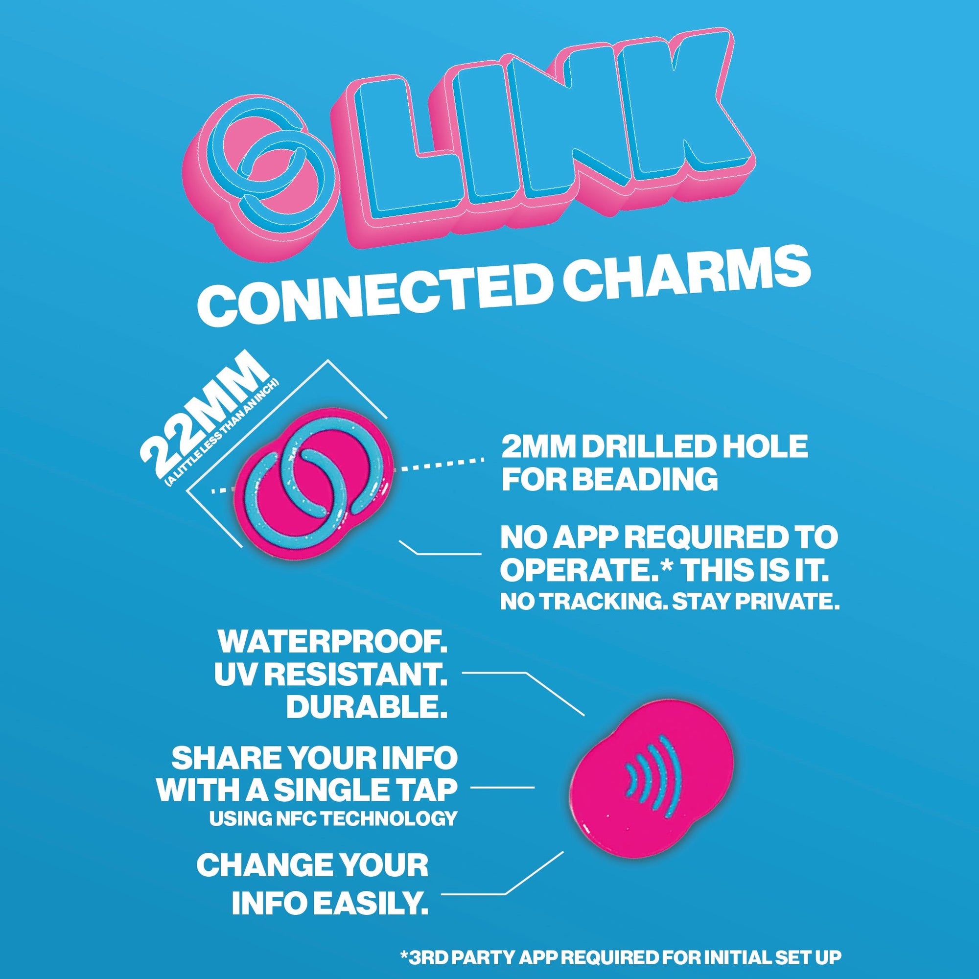 Link Connected Charms - Jelli Bead Kandi Beads