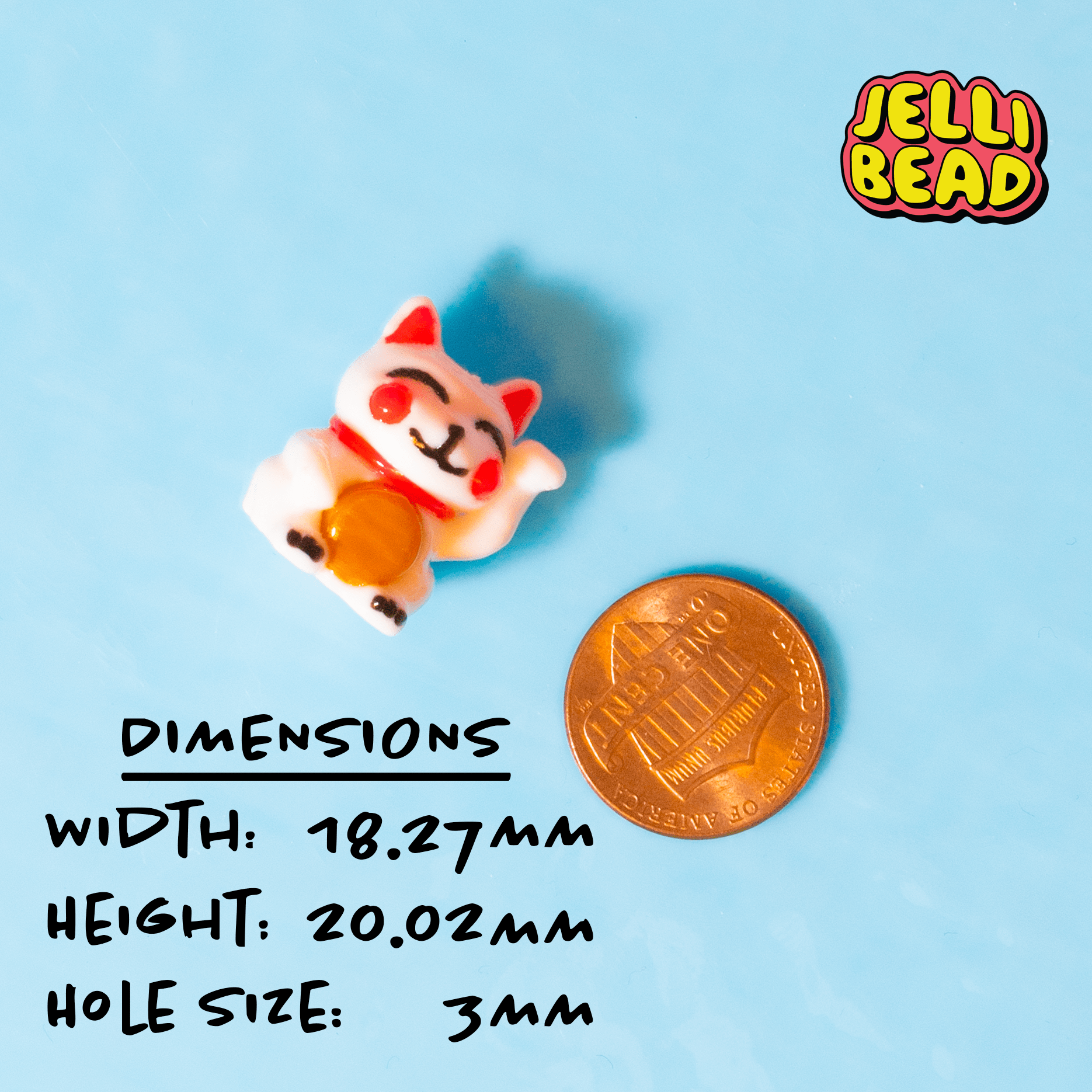 Lucky Cat Beads - Jelli Bead Kandi Beads