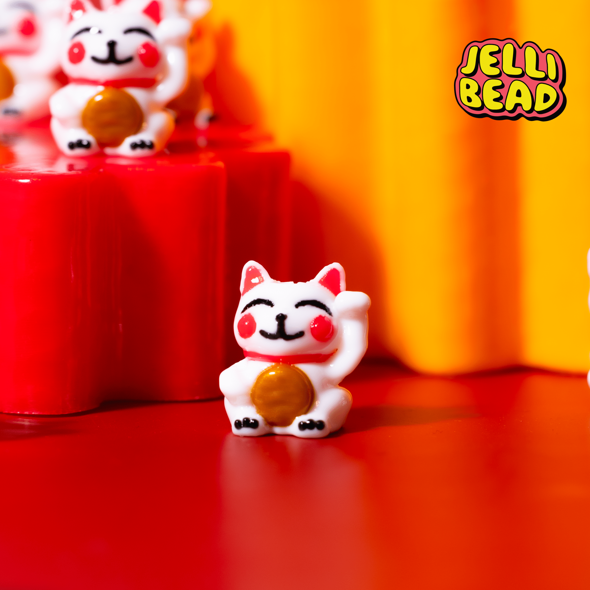 Lucky Cat Beads - Jelli Bead Kandi Beads