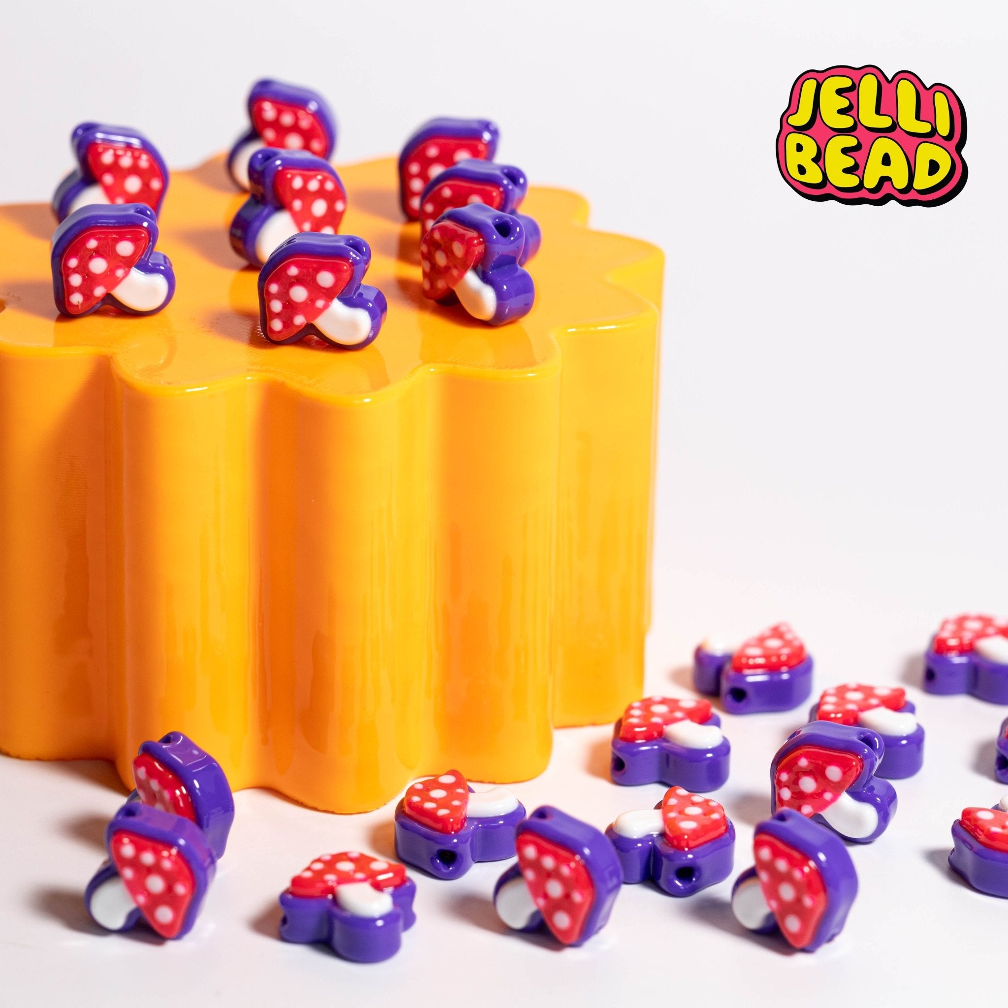 Mushroom Beads - Jelli Bead Kandi Beads