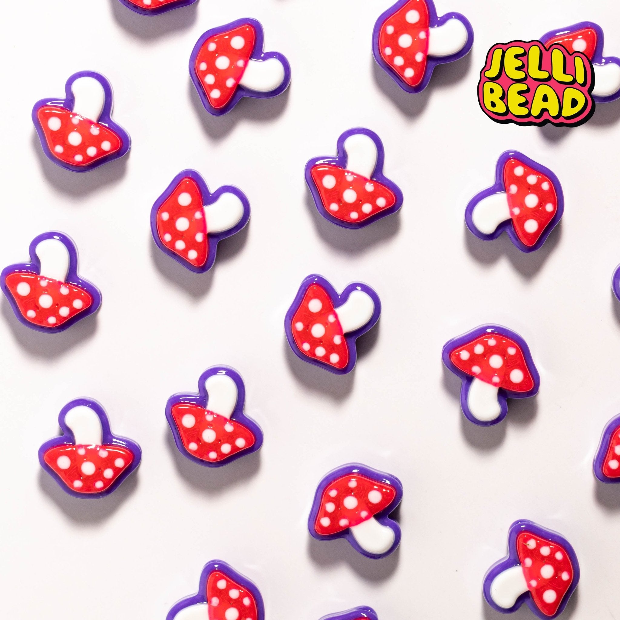 Mushroom Beads - Jelli Bead Kandi Beads