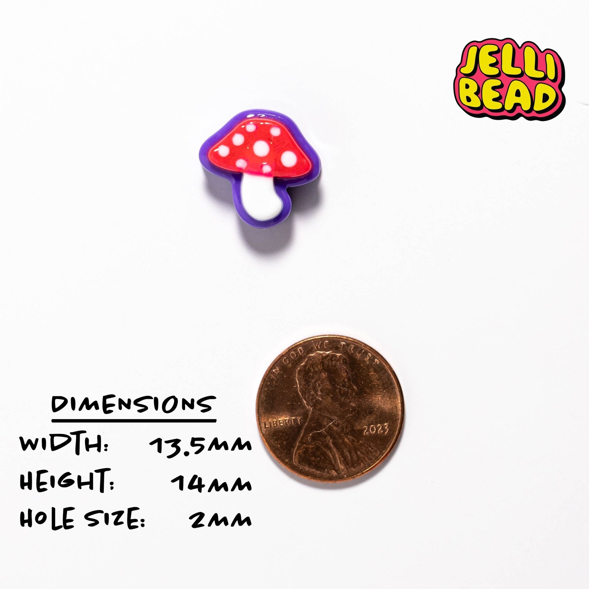 Mushroom Beads - Jelli Bead Kandi Beads