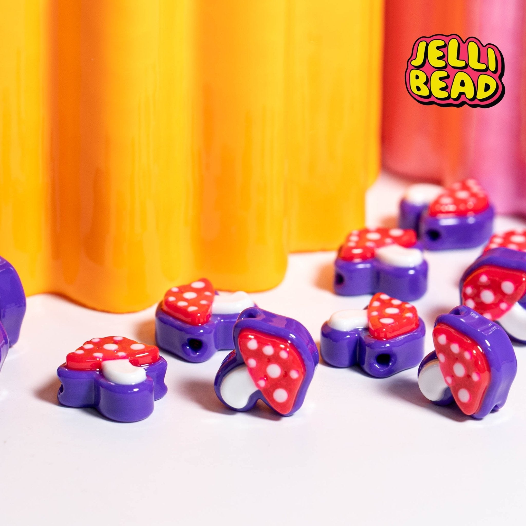 Mushroom Beads - Jelli Bead Kandi Beads
