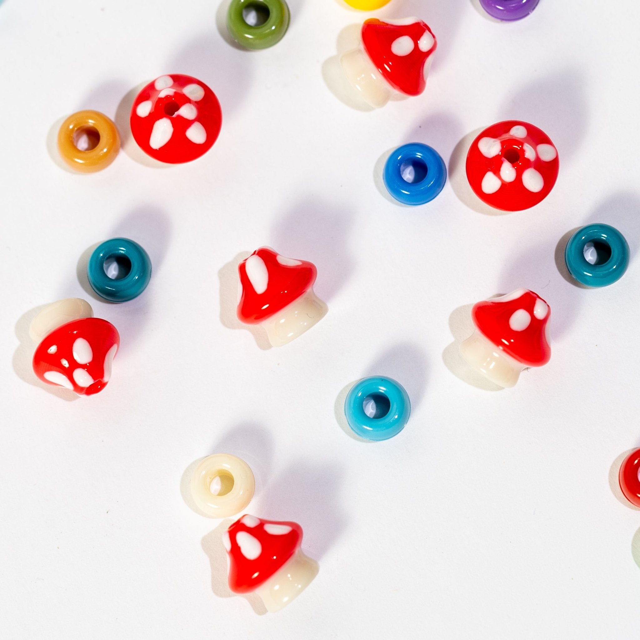 Mushroom Beads - Jelli Bead Kandi Beads
