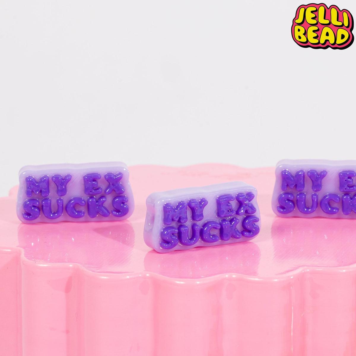 "My Ex Sucks" Beads - Jelli Bead Kandi Beads