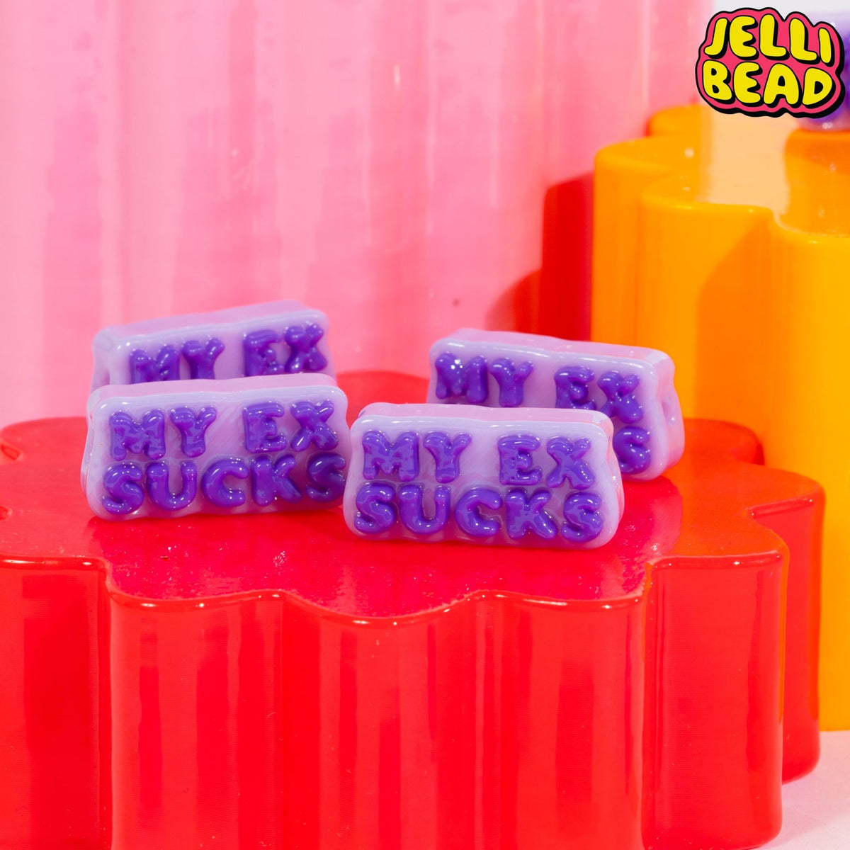 "My Ex Sucks" Beads - Jelli Bead Kandi Beads
