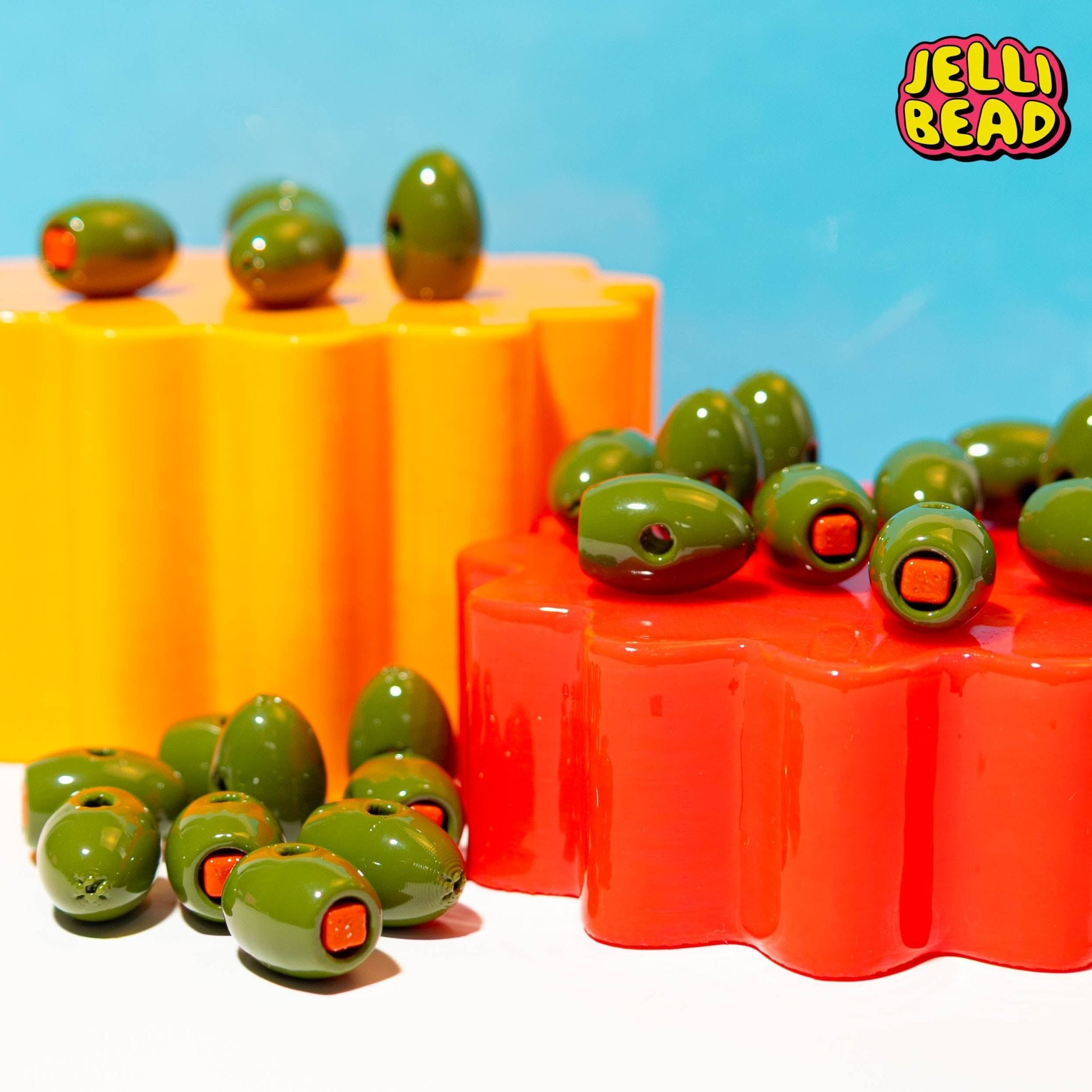 Olive Beads - Jelli Bead Kandi Beads
