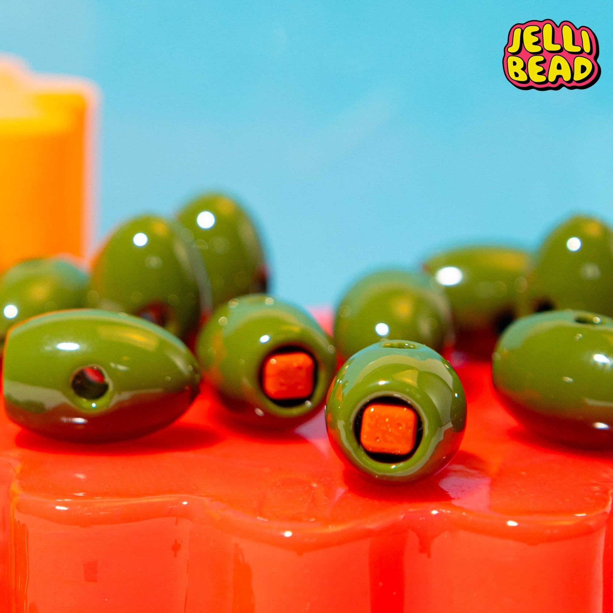 Olive Beads - Jelli Bead Kandi Beads