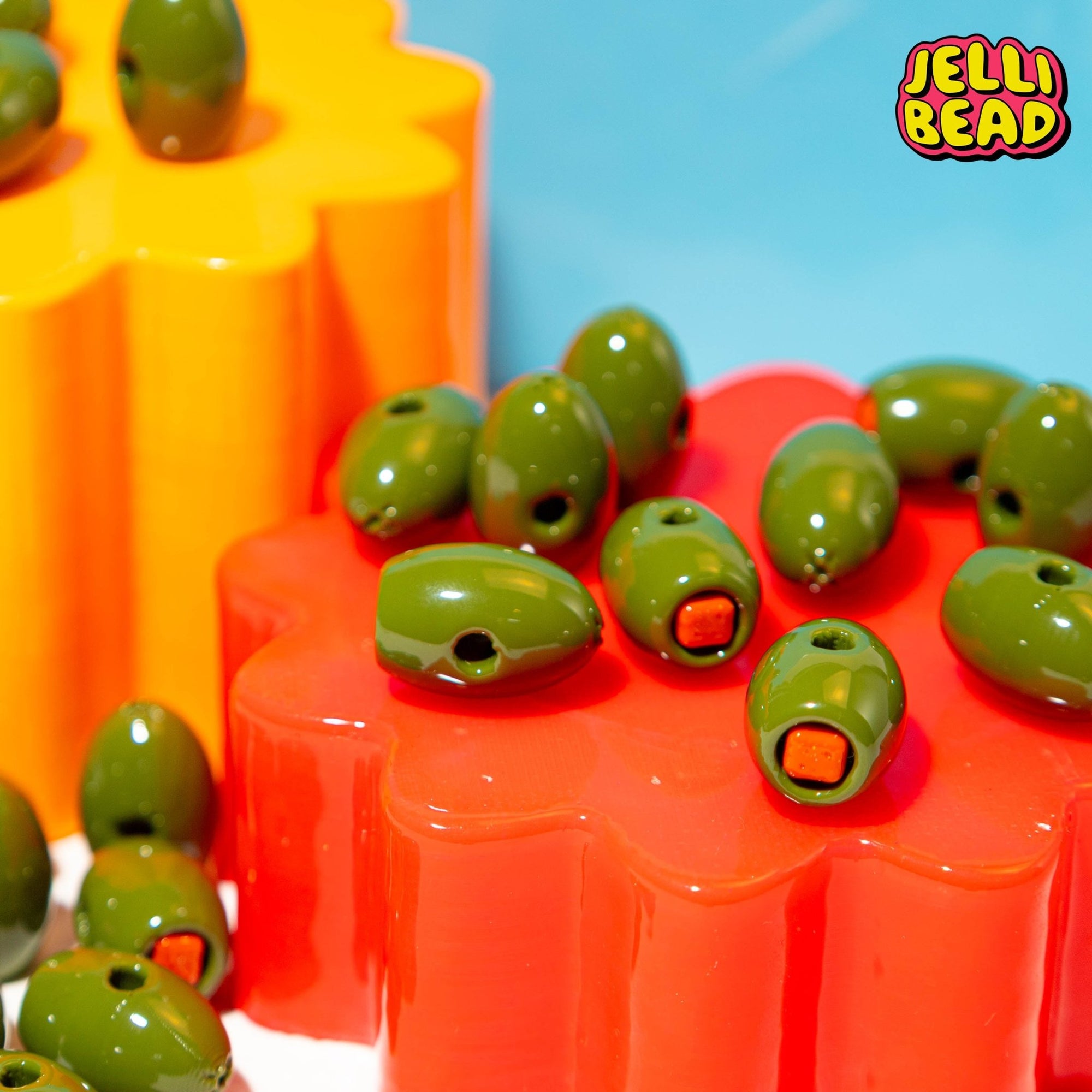 Olive Beads - Jelli Bead Kandi Beads