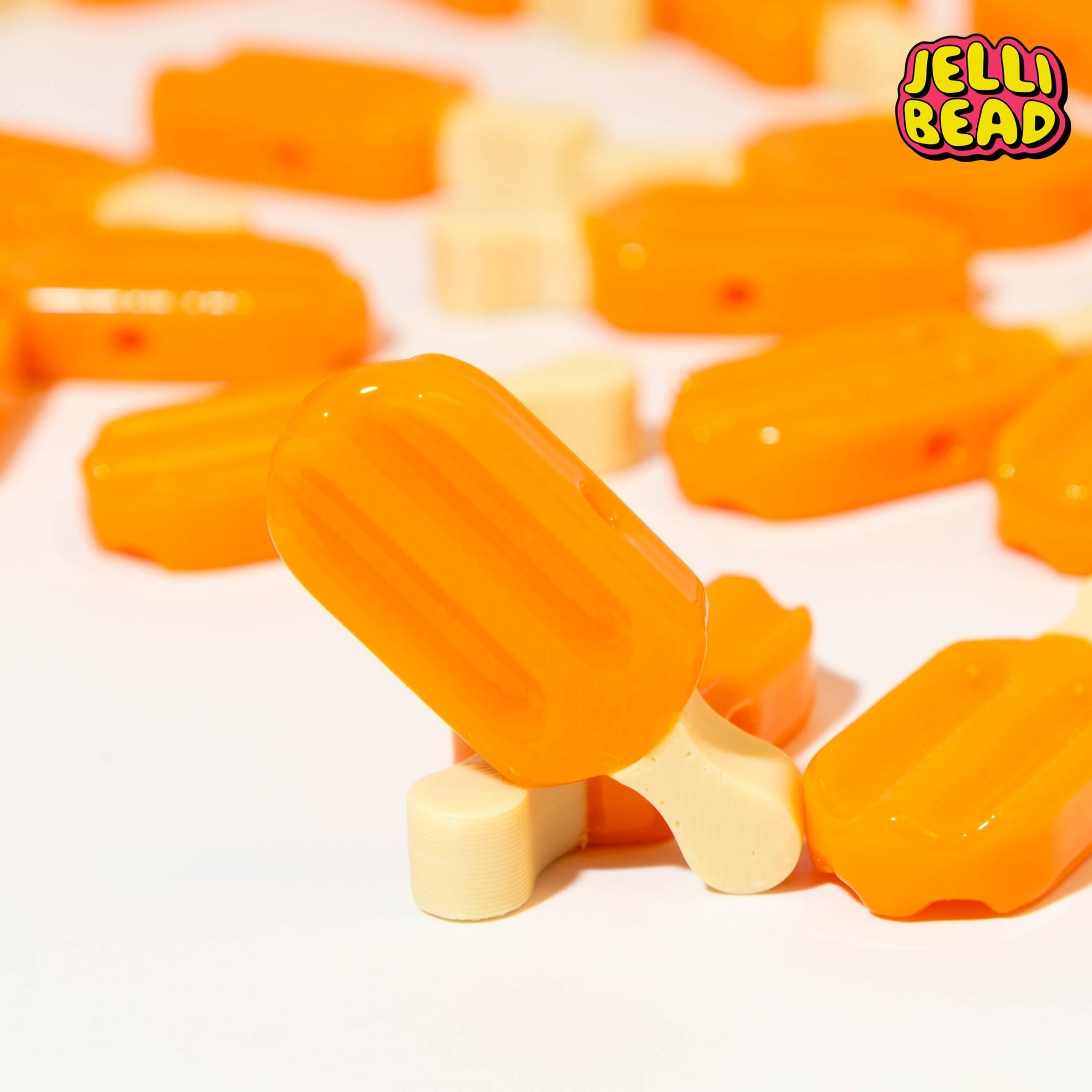 Orange Creamsicle Beads - Jelli Bead Kandi Beads
