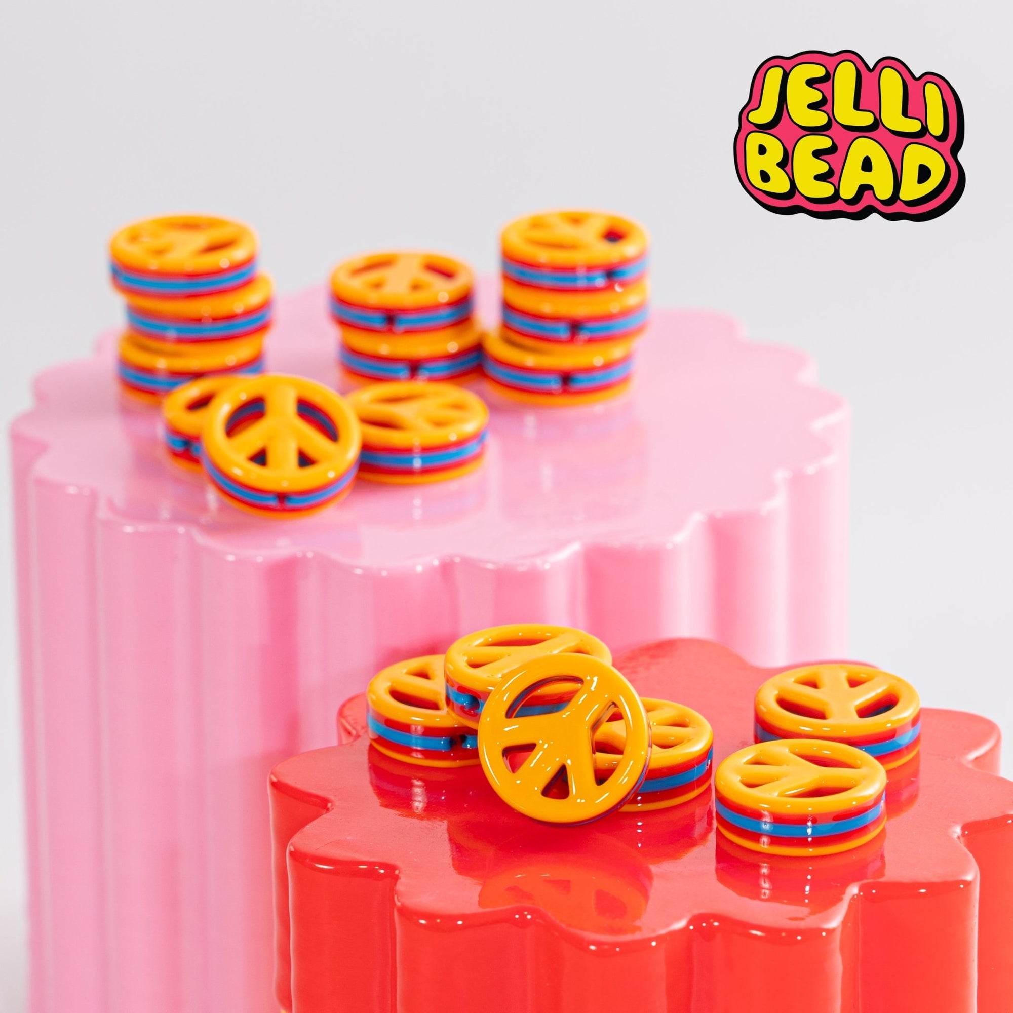 Peace Sign Beads - Jelli Bead Kandi Beads