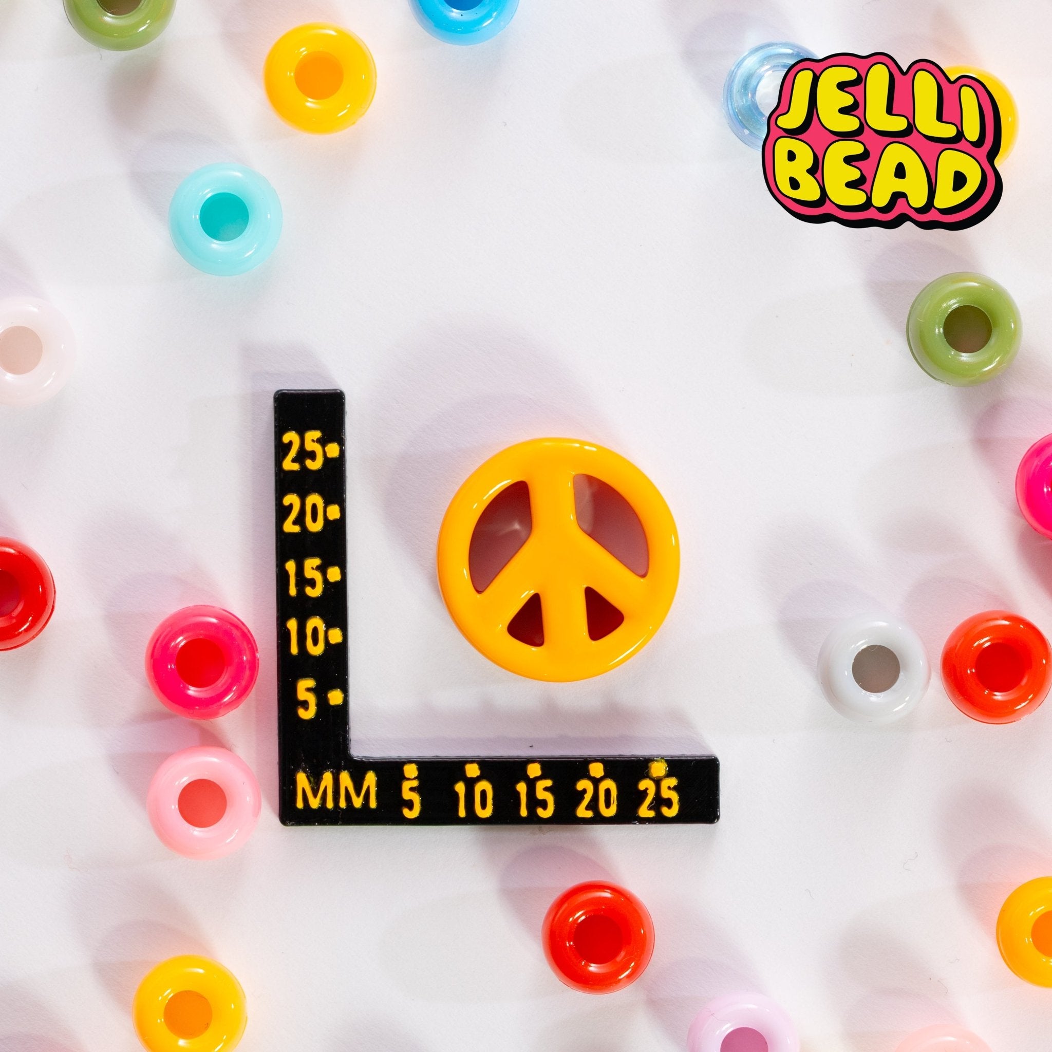 Peace Sign Beads - Jelli Bead Kandi Beads