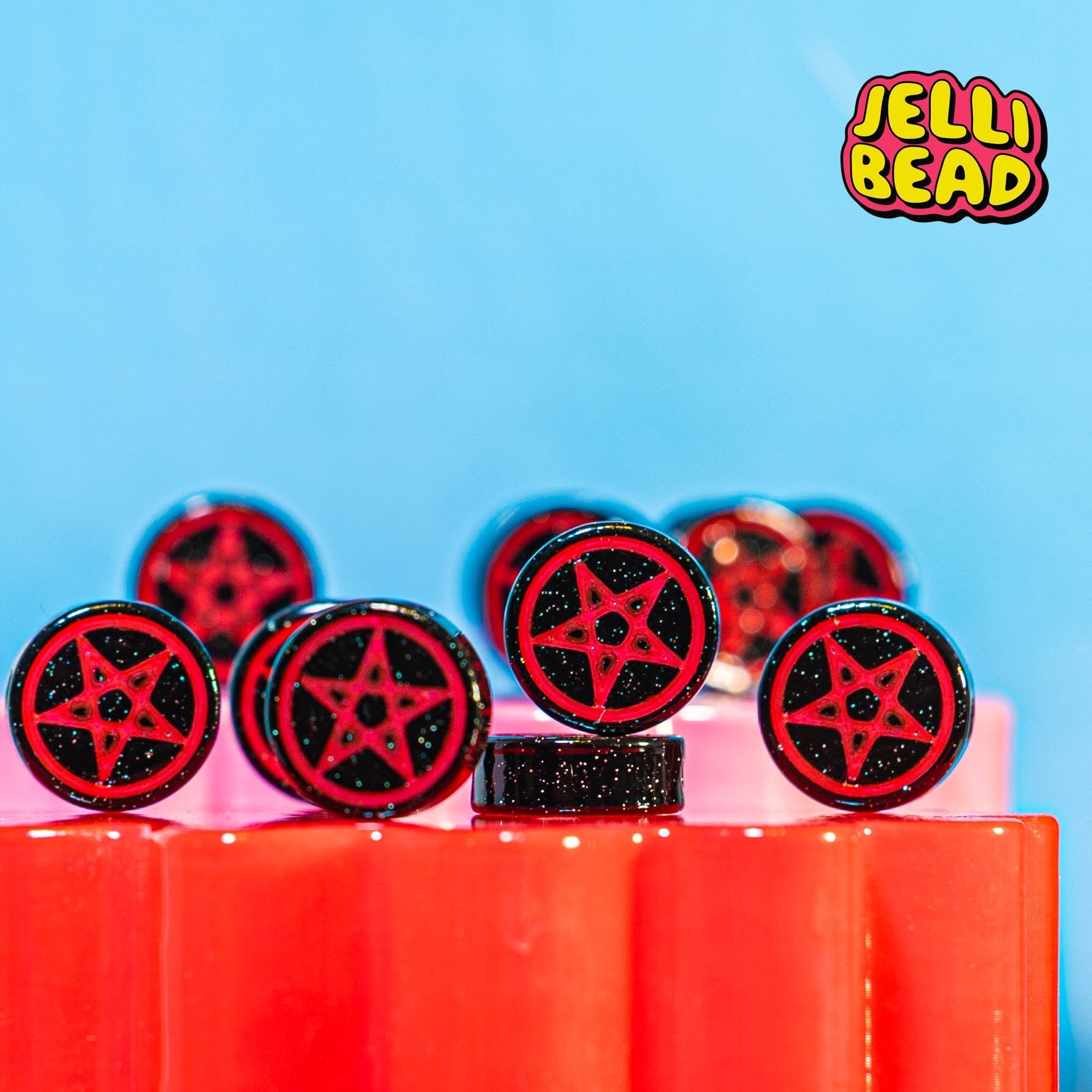 Pentagram Beads - Jelli Bead Kandi Beads