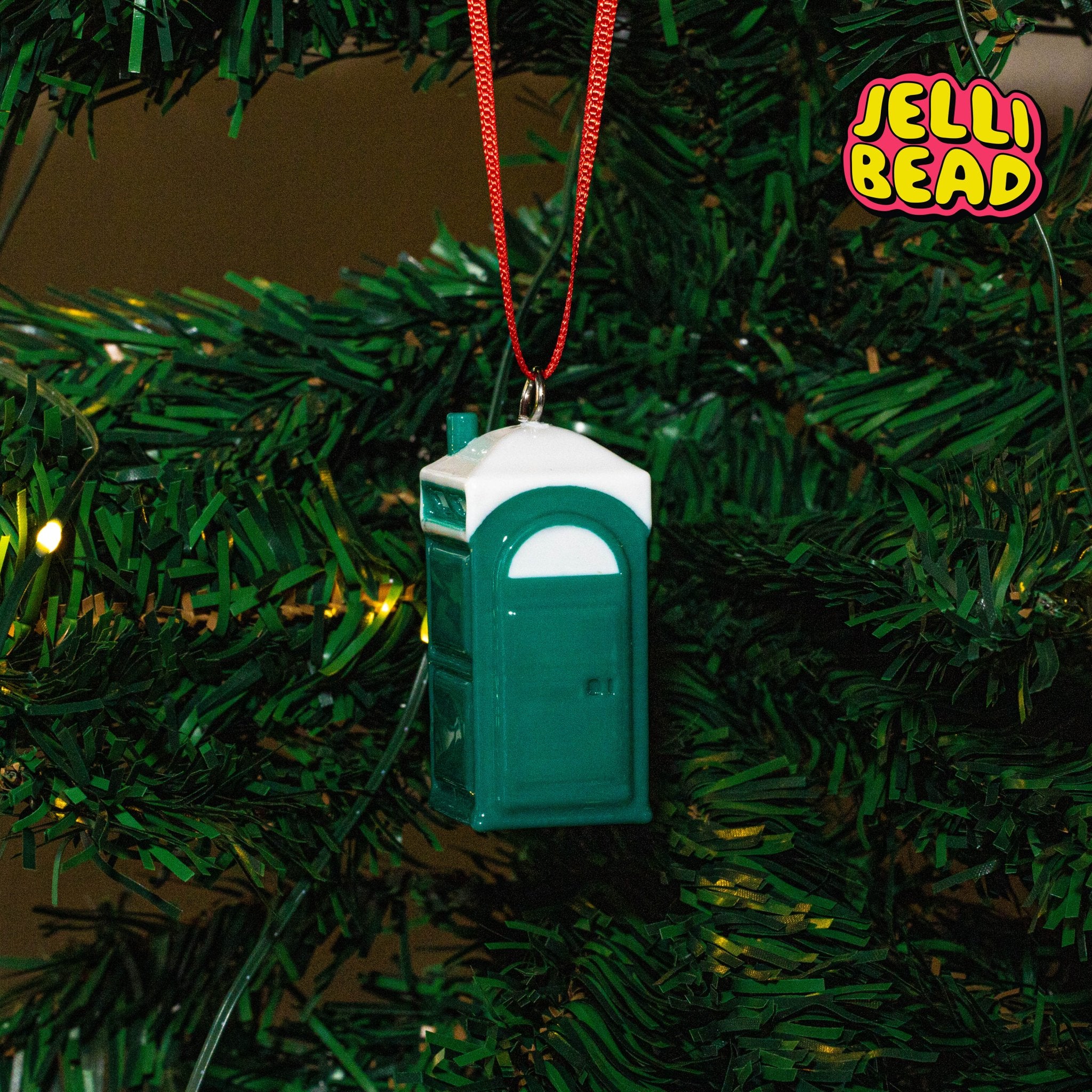 Porta Potty Ornament - Jelli Bead Kandi Beads