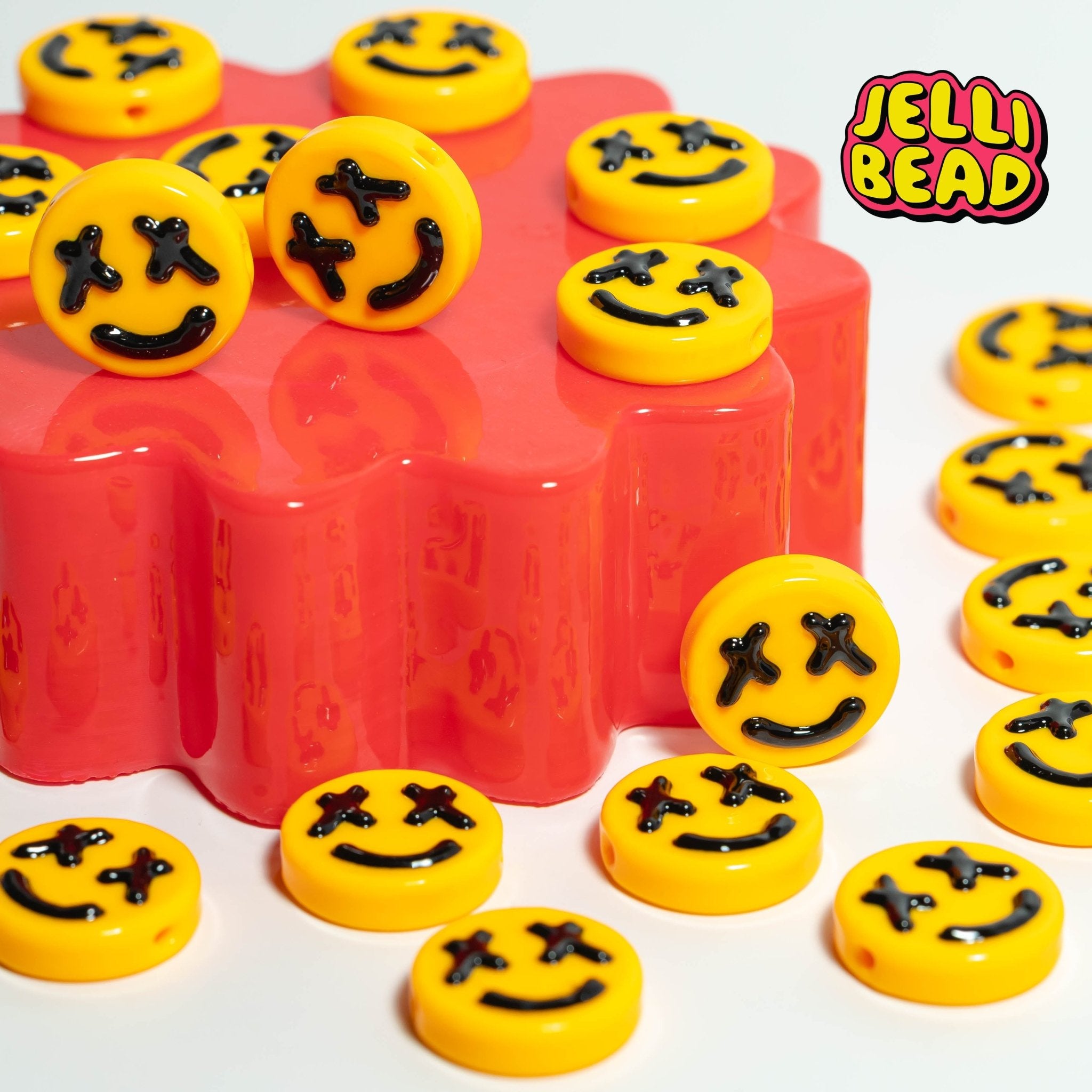 Punk Smiley Beads - Jelli Bead Kandi Beads