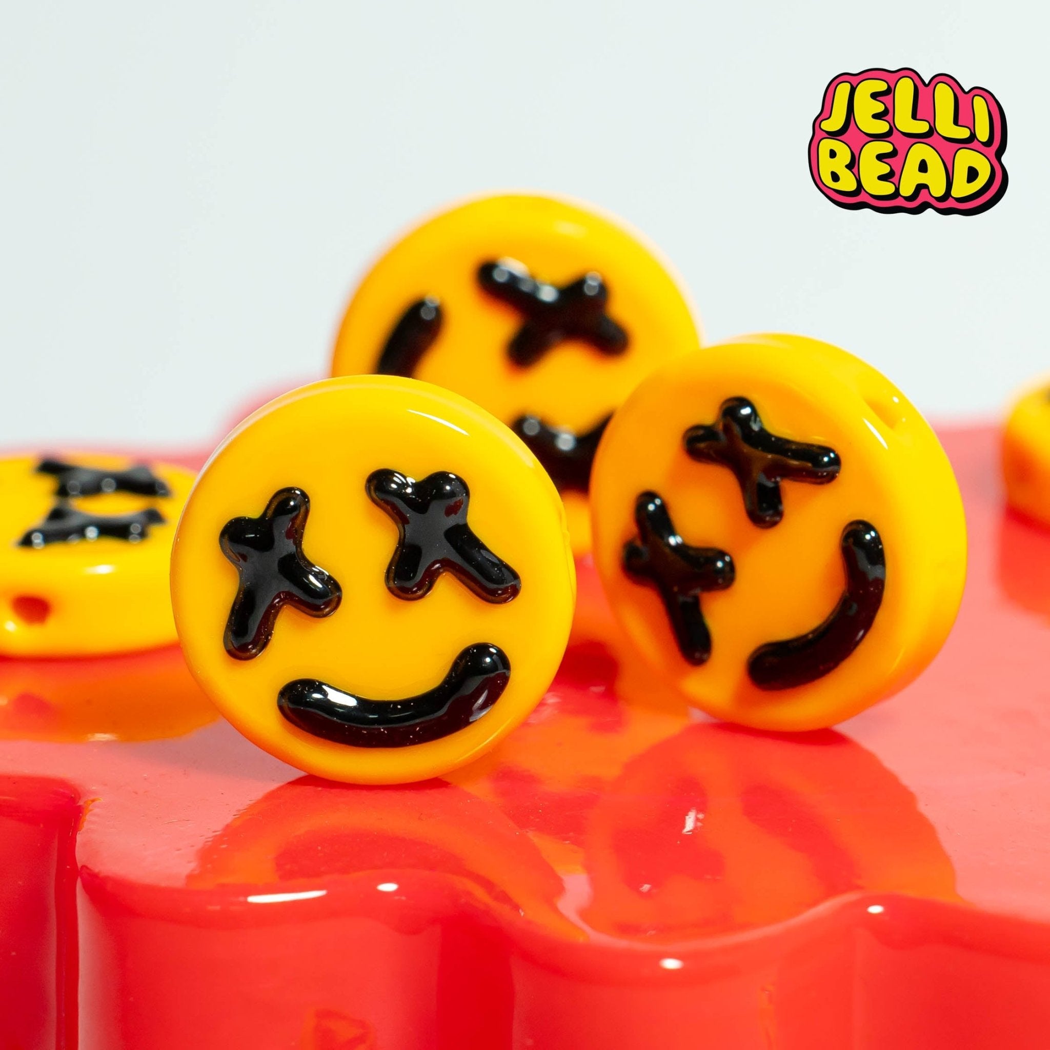 Punk Smiley Beads - Jelli Bead Kandi Beads